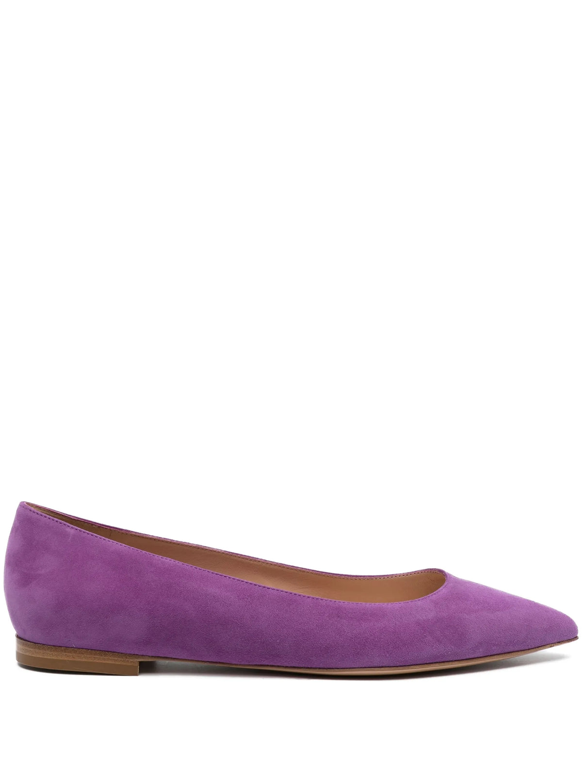 poined-toe flat ballerina shoes