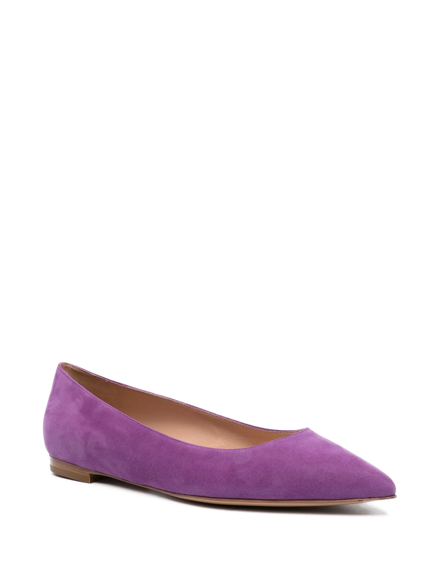 poined-toe flat ballerina shoes