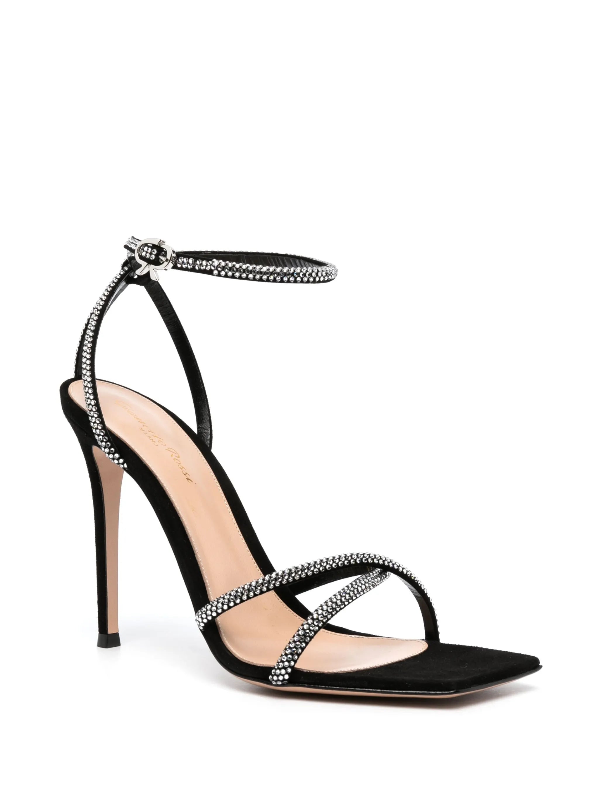 cystal-embellished 120mm suede sandals