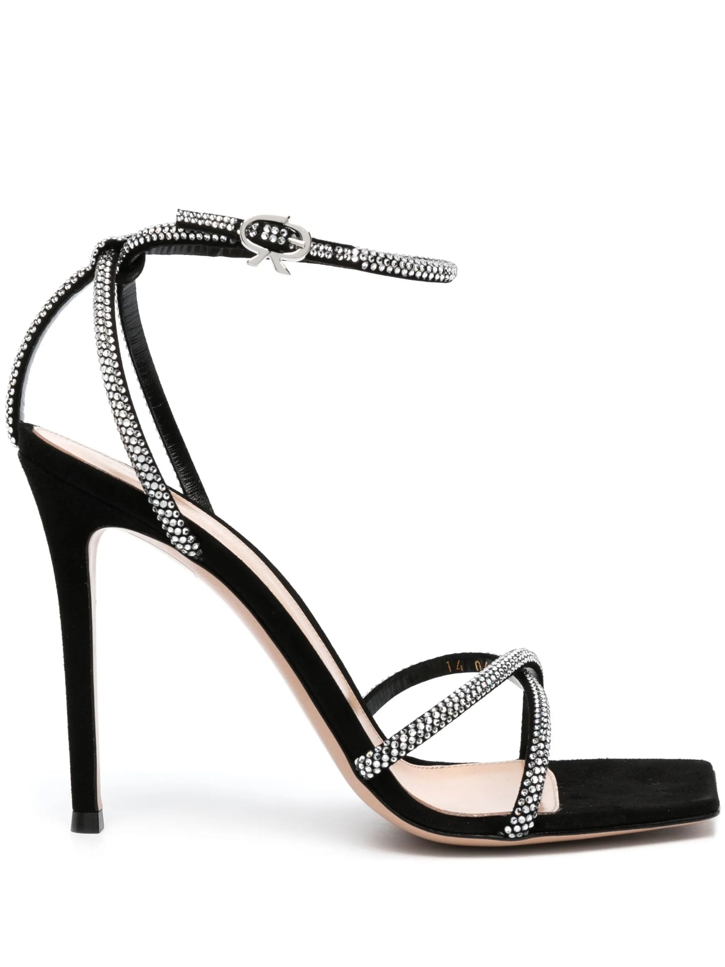 cystal-embellished 120mm suede sandals