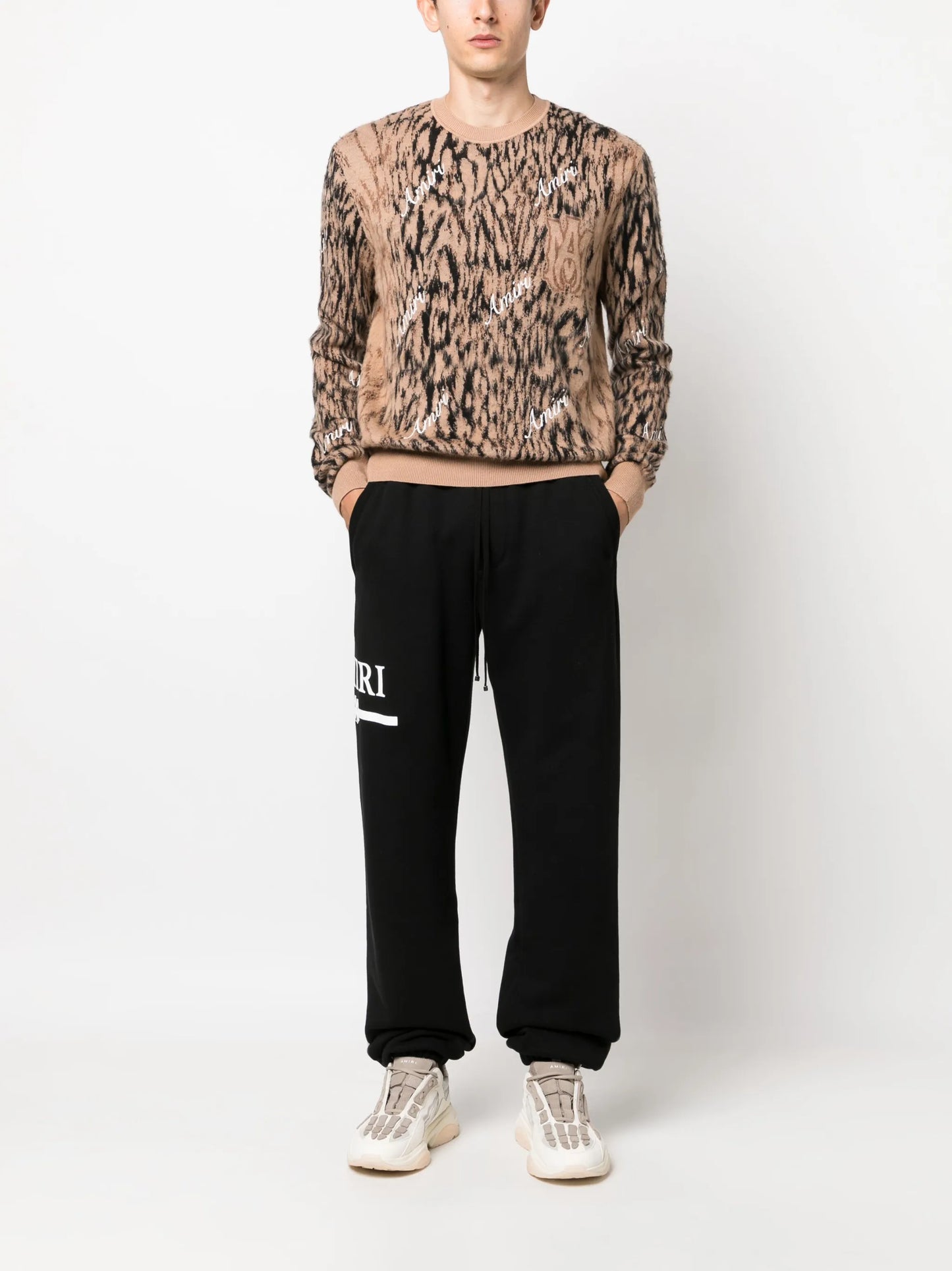 logo-print cotton track pants