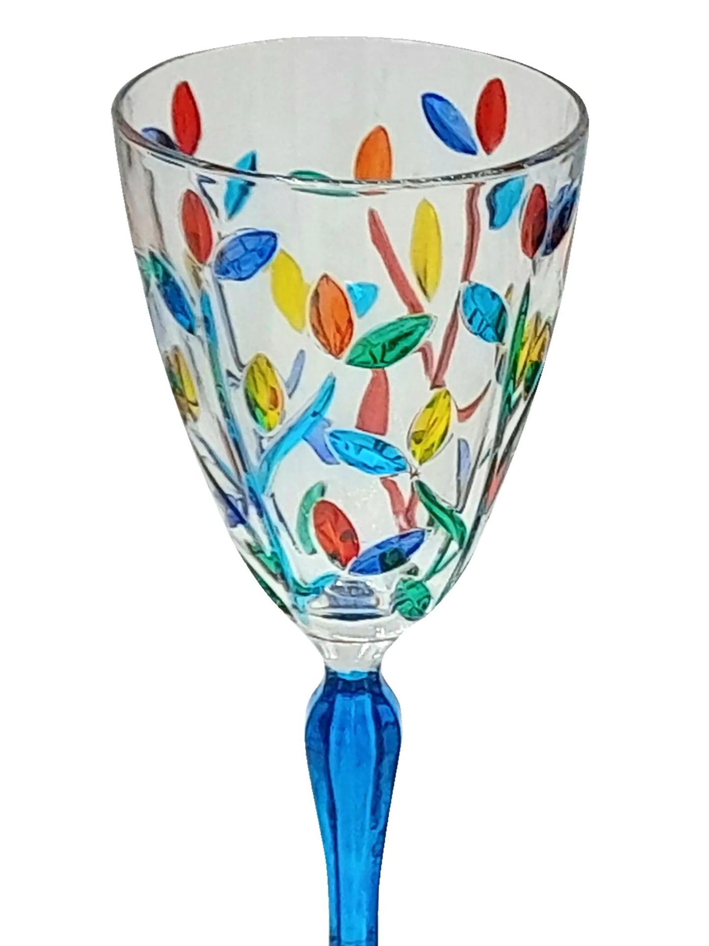Floral crystal glasses (set of four)