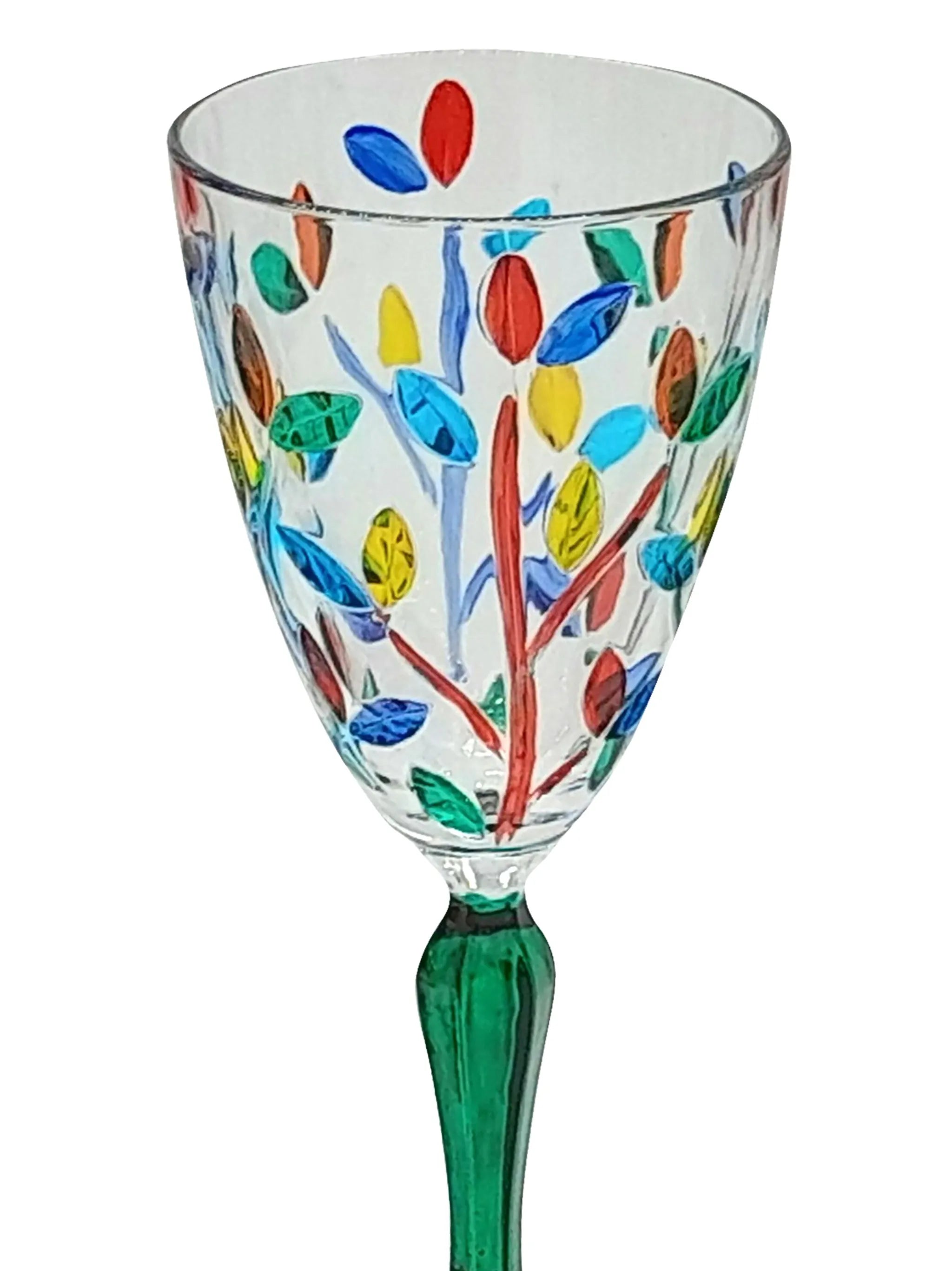 Floral crystal glasses (set of four)
