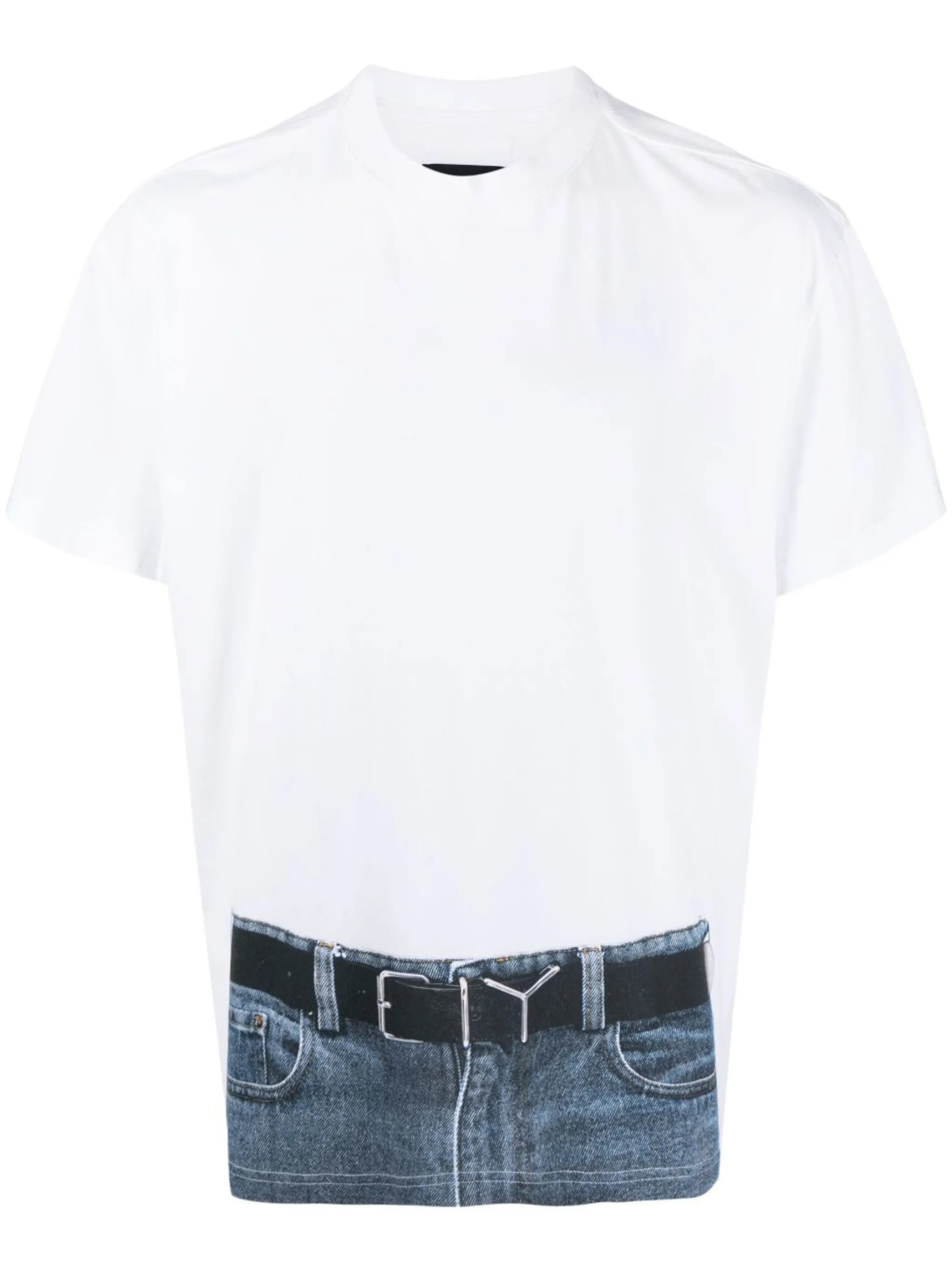 Trompe L'Oeil Belt-print T-shirt