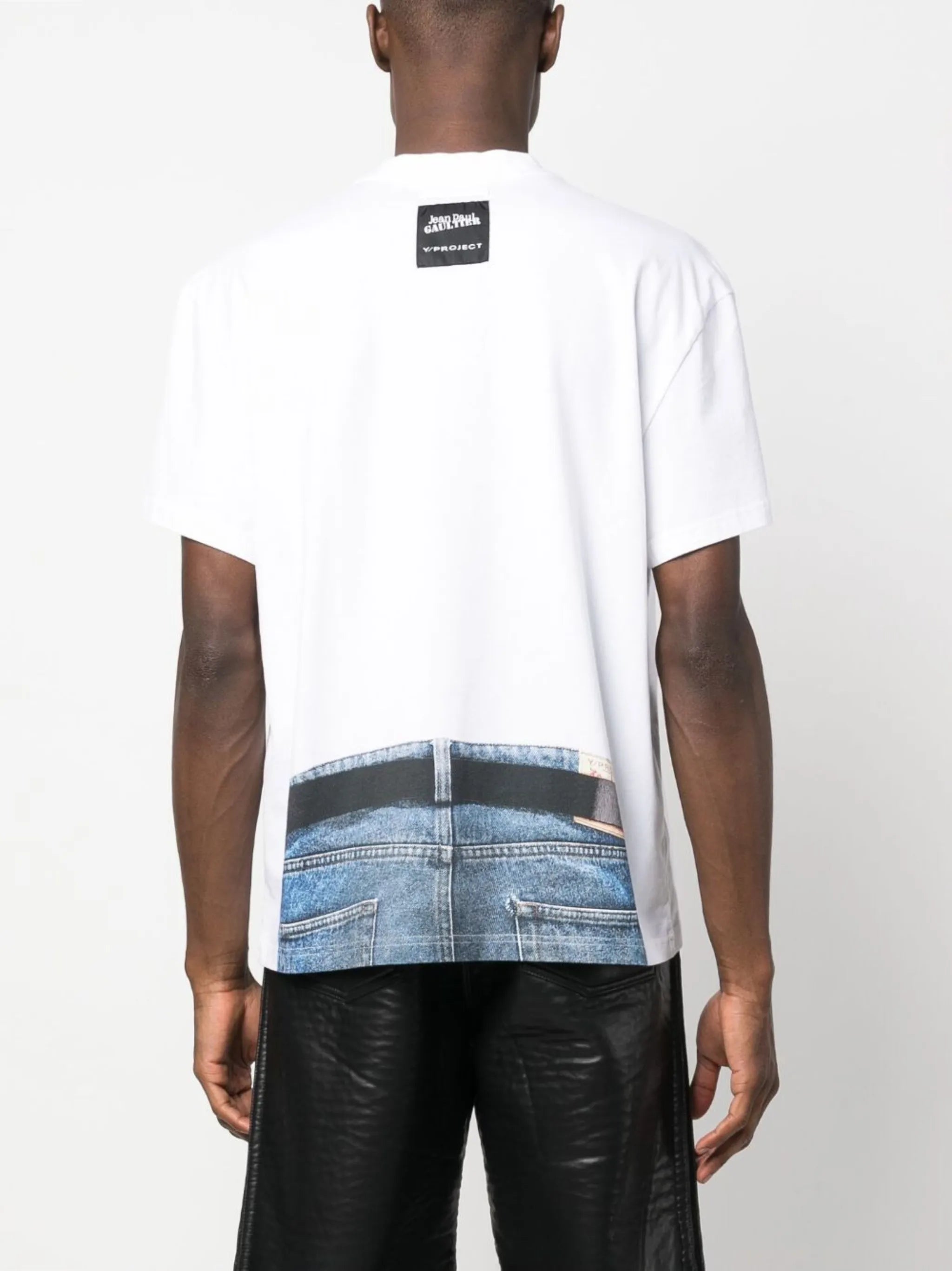 Trompe L'Oeil Belt-print T-shirt