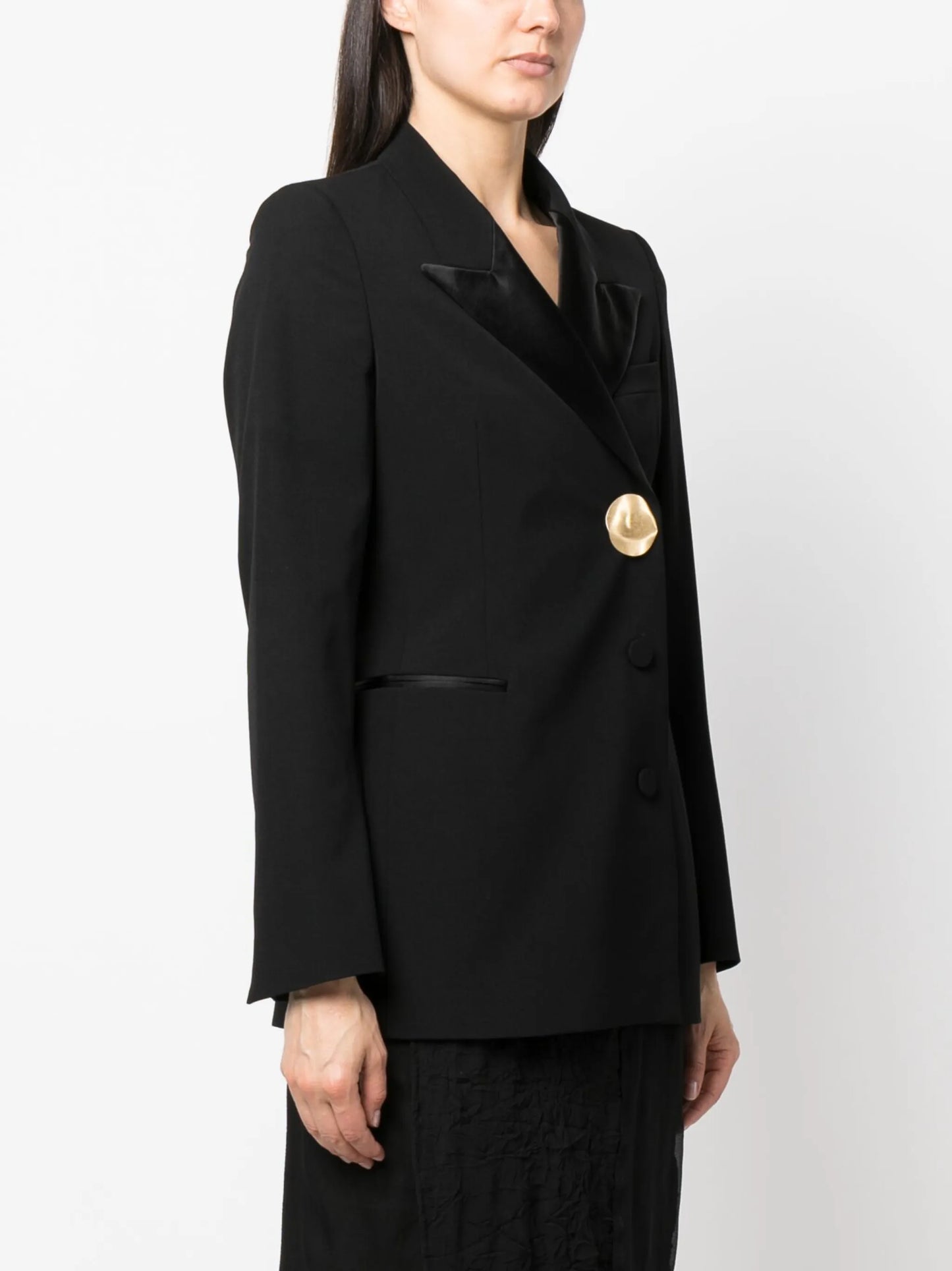 large button blazer
