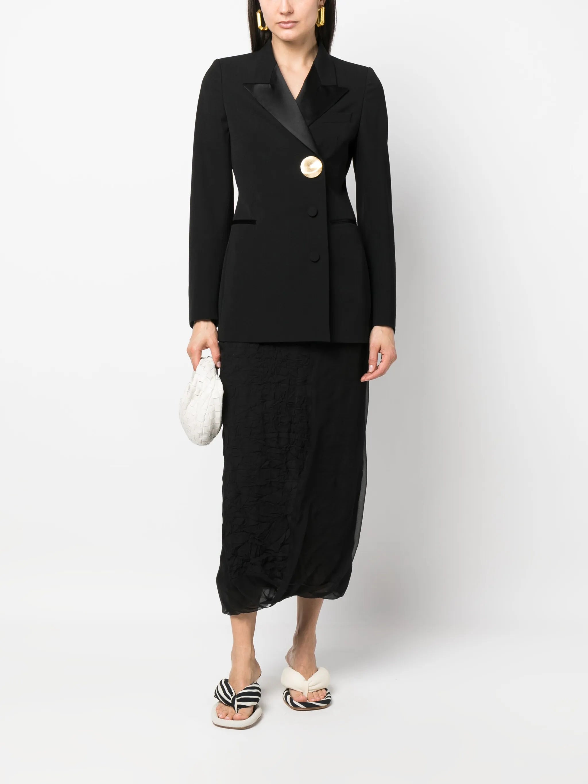 large button blazer