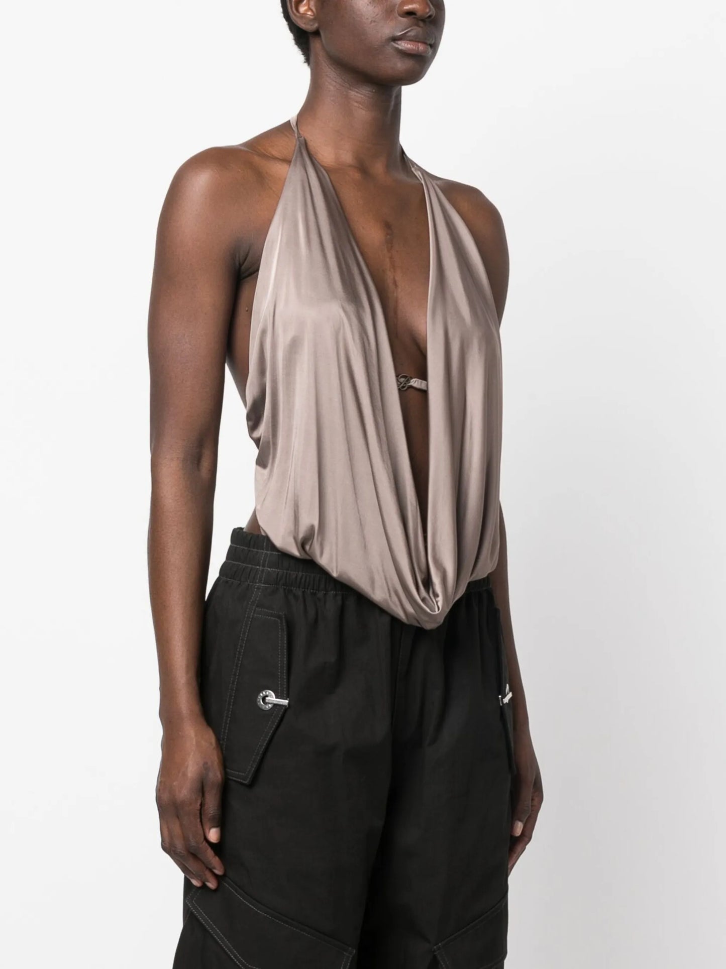 logo-plaque sleeveless body