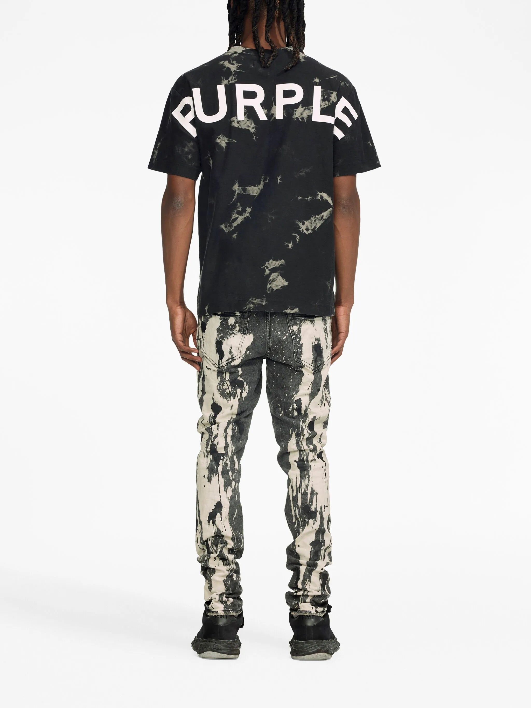 logo-print tie-dye T-shirt