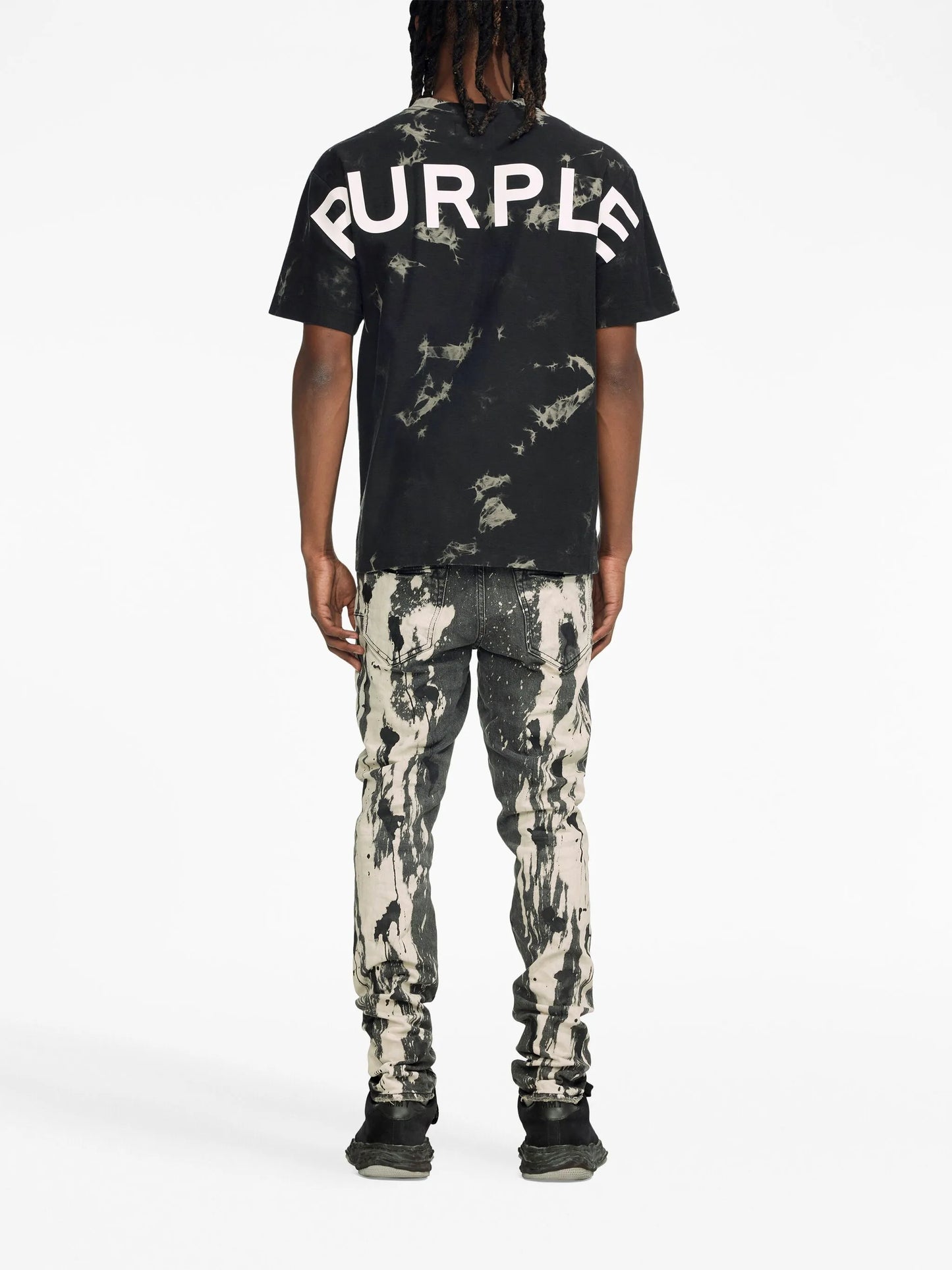 bleached low-rise skinny jeans