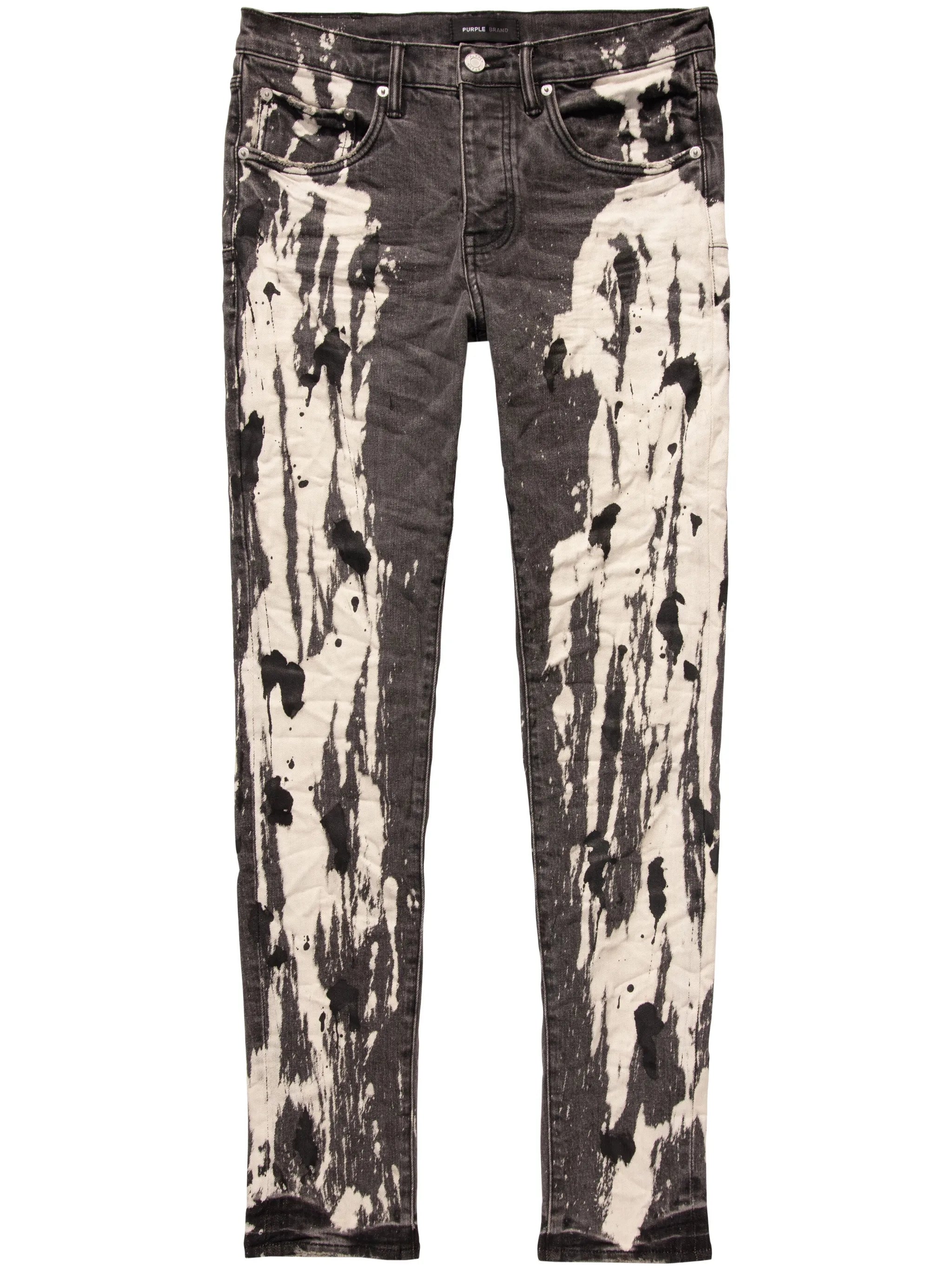 bleached low-rise skinny jeans