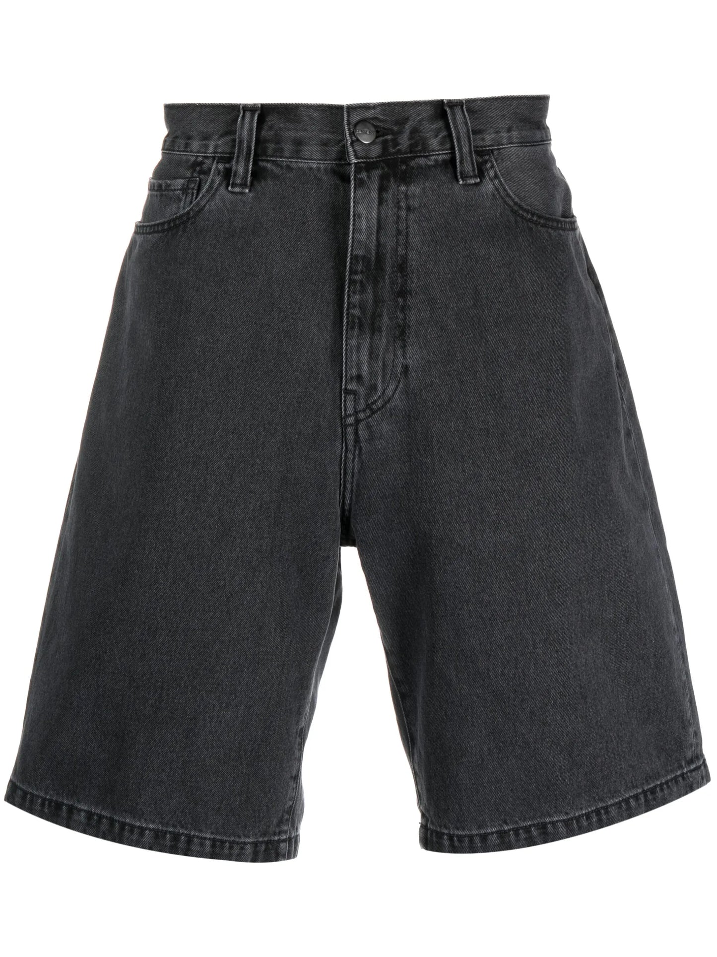 logo demin shorts
