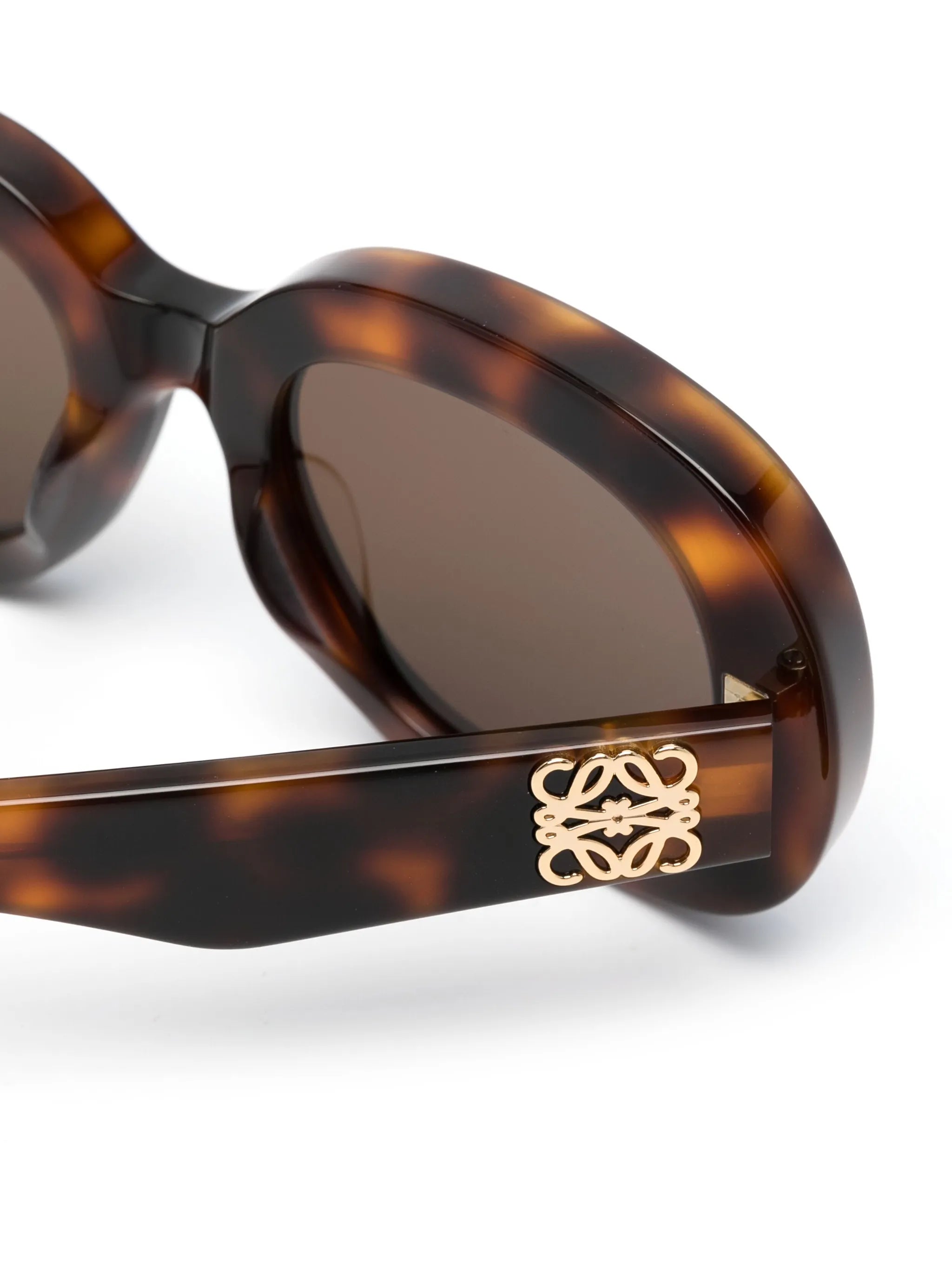 logo-detail round-frame sunglasses