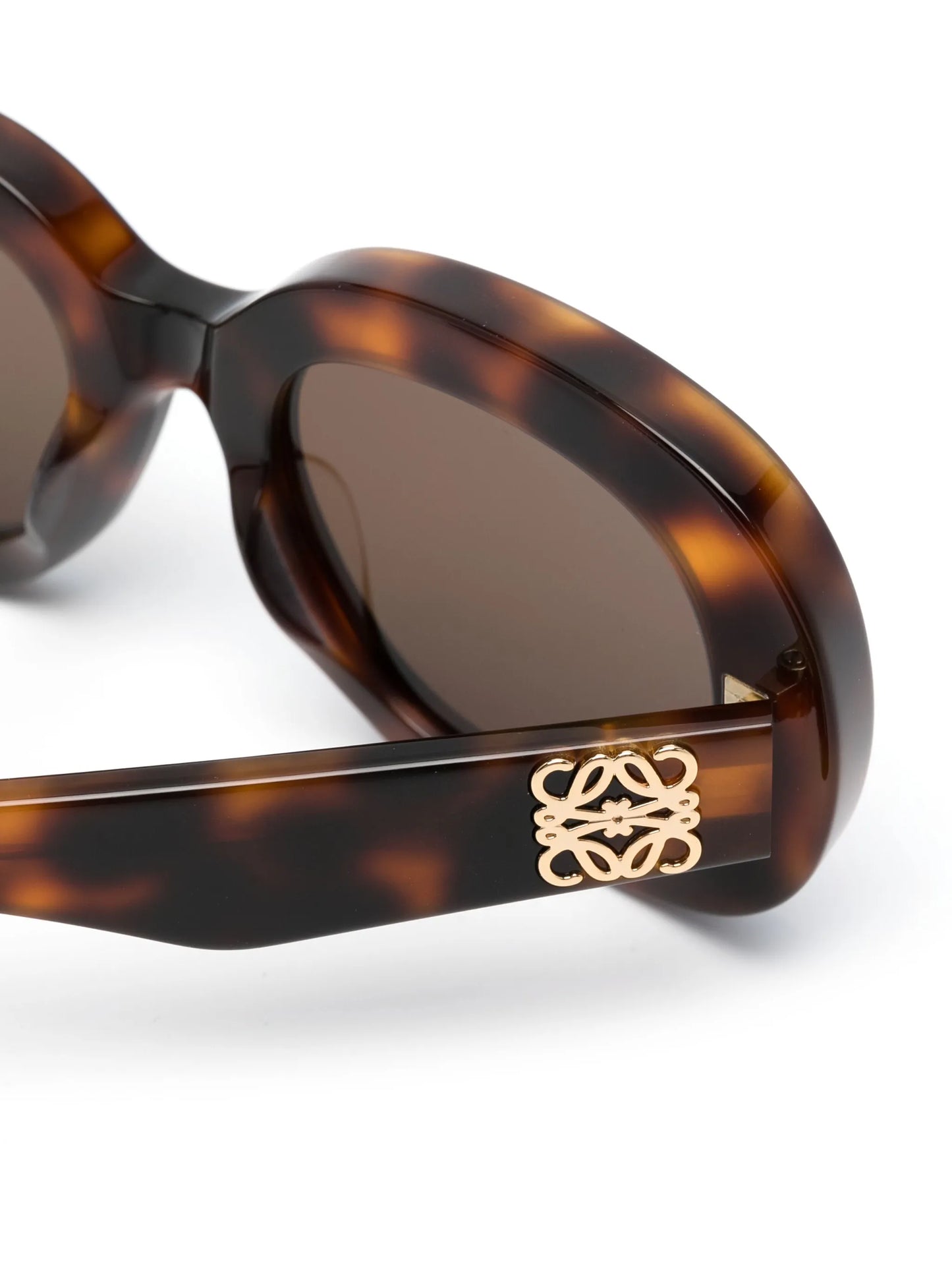 logo-detail round-frame sunglasses
