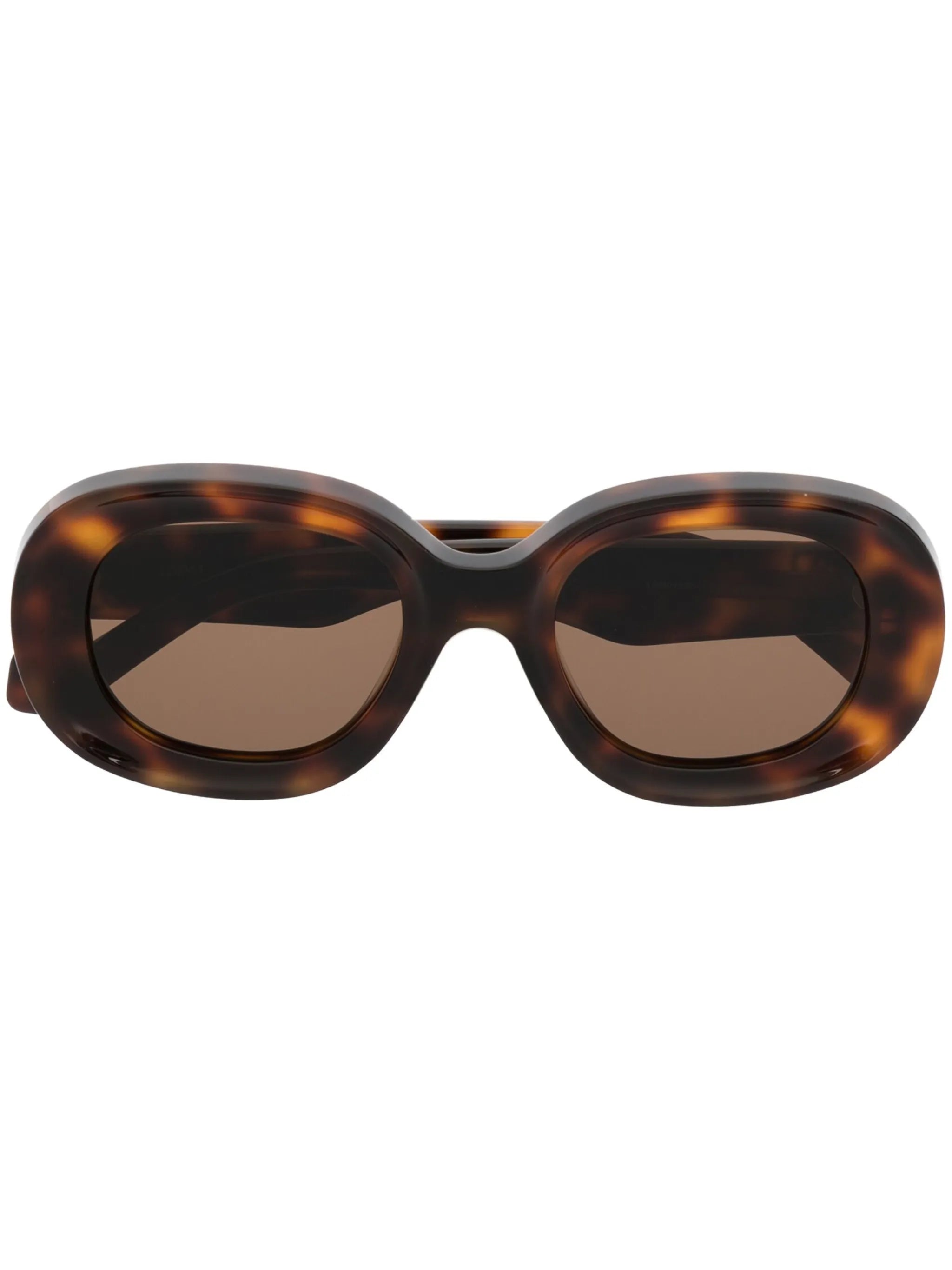 logo-detail round-frame sunglasses