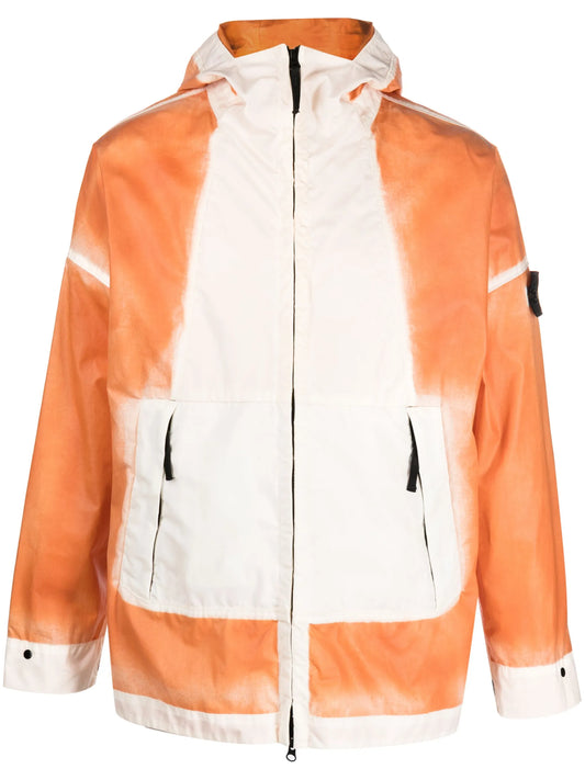 faded colour-block windbreaker