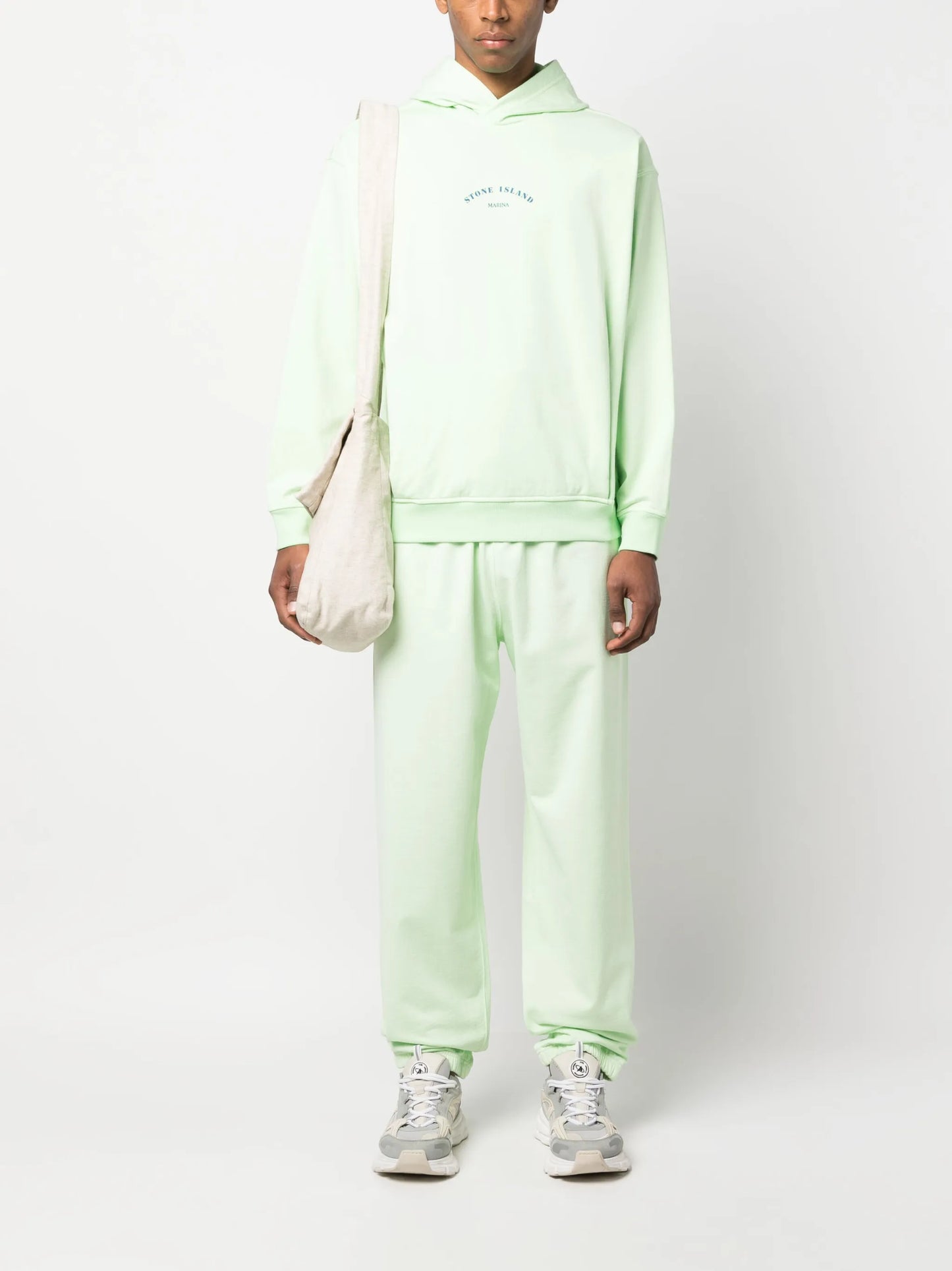 logo-print cotton track pant