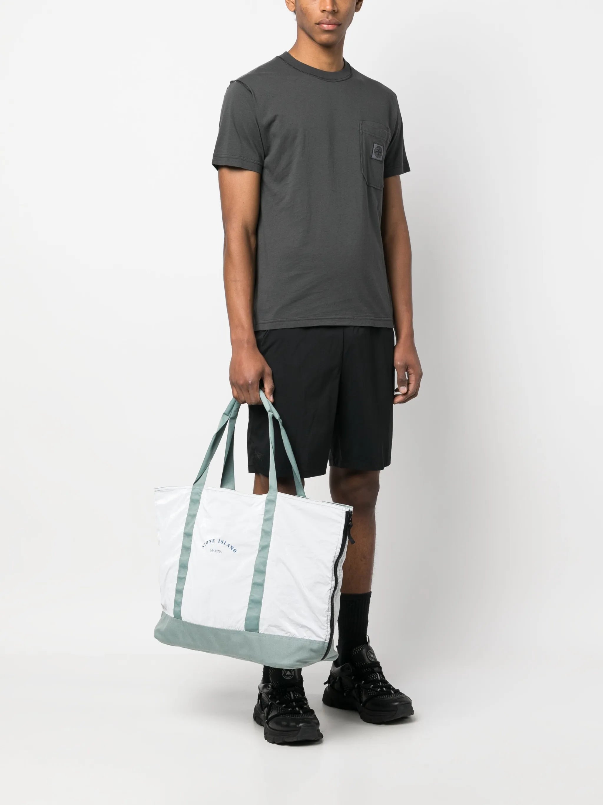 large logo-print tote bag