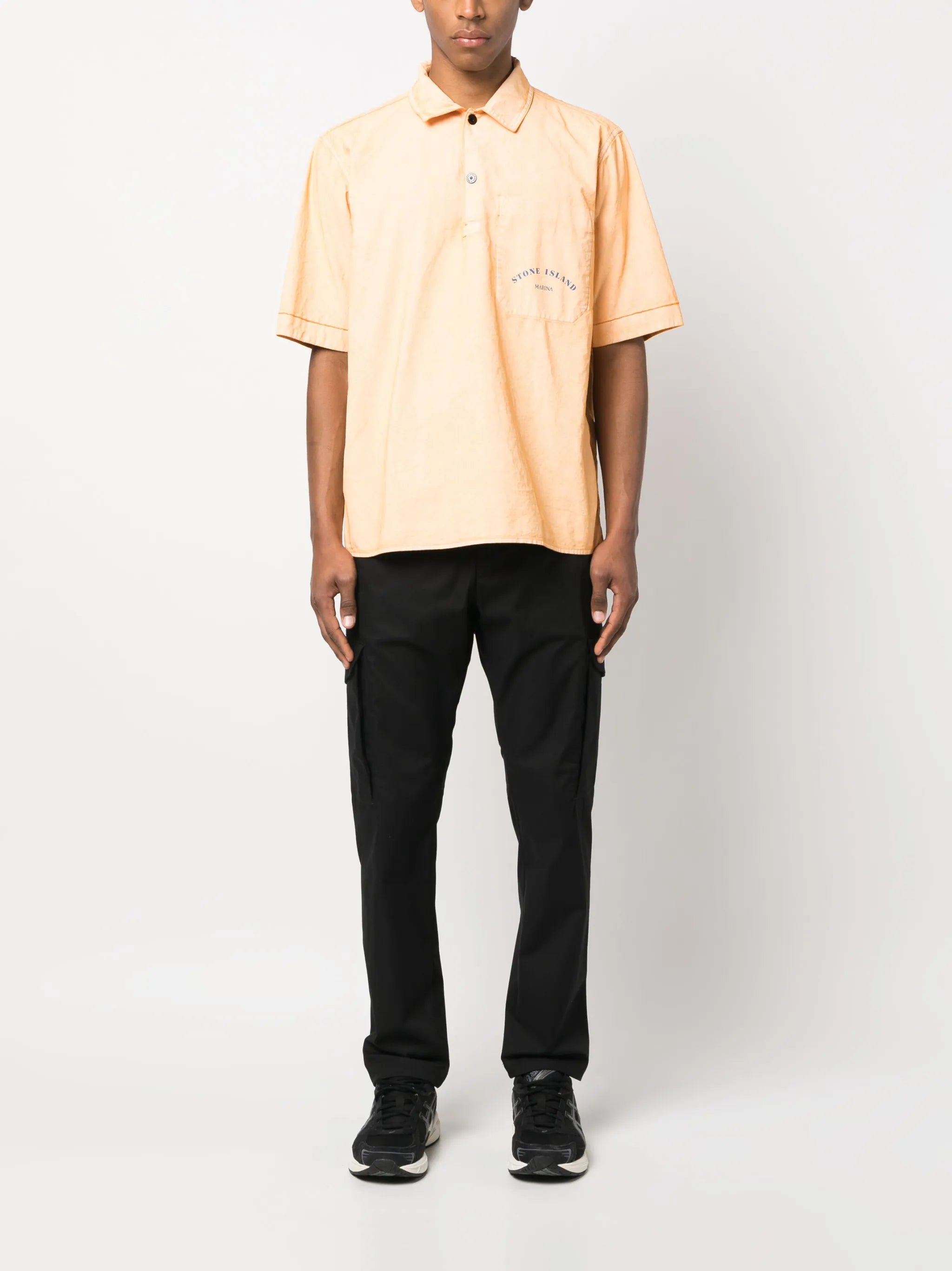short-sleeve cotton shirt