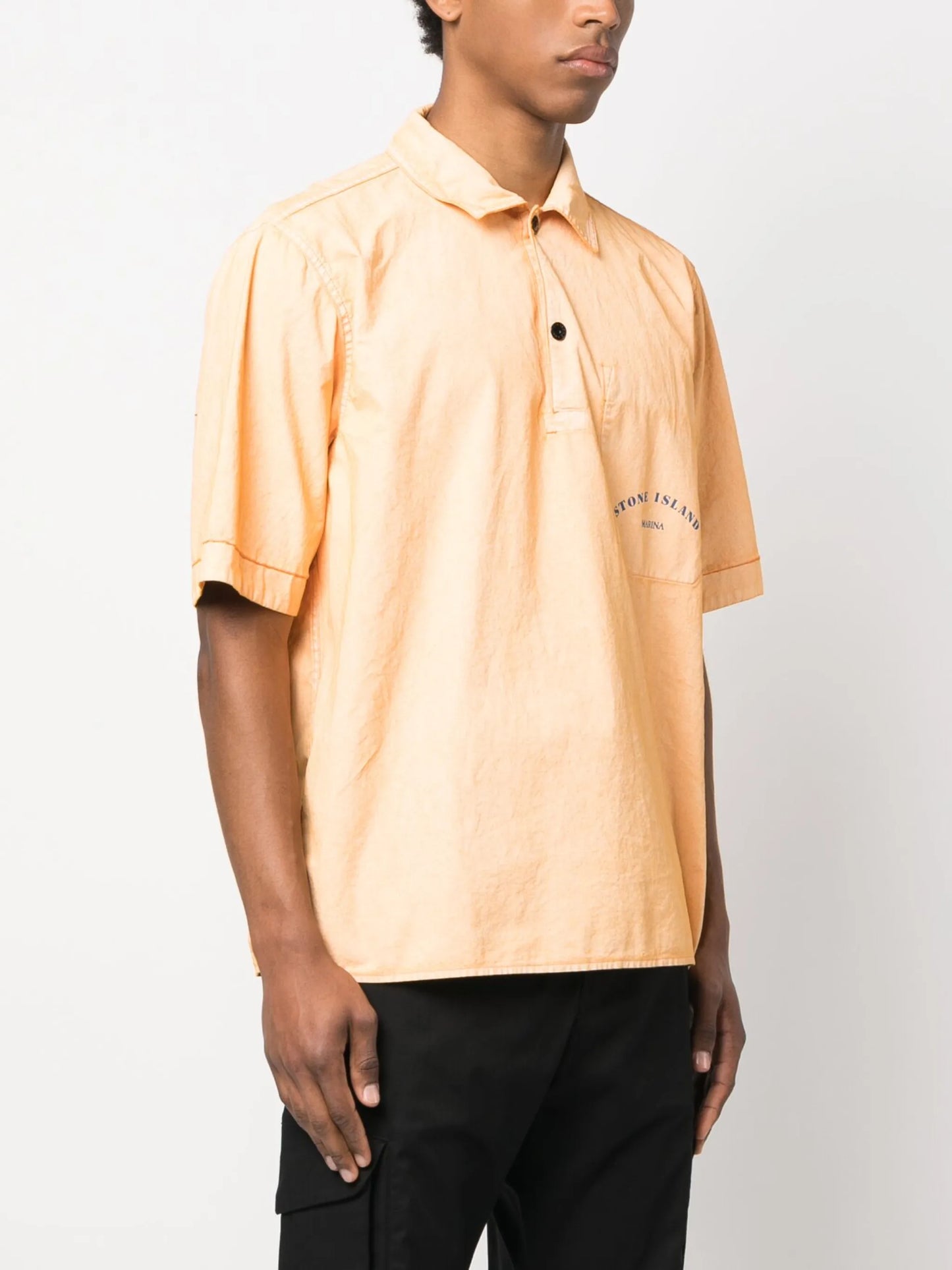 short-sleeve cotton shirt