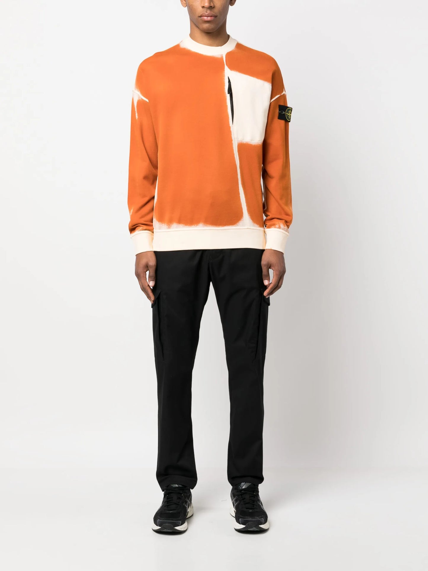 mid-rise tapered-leg trousers
