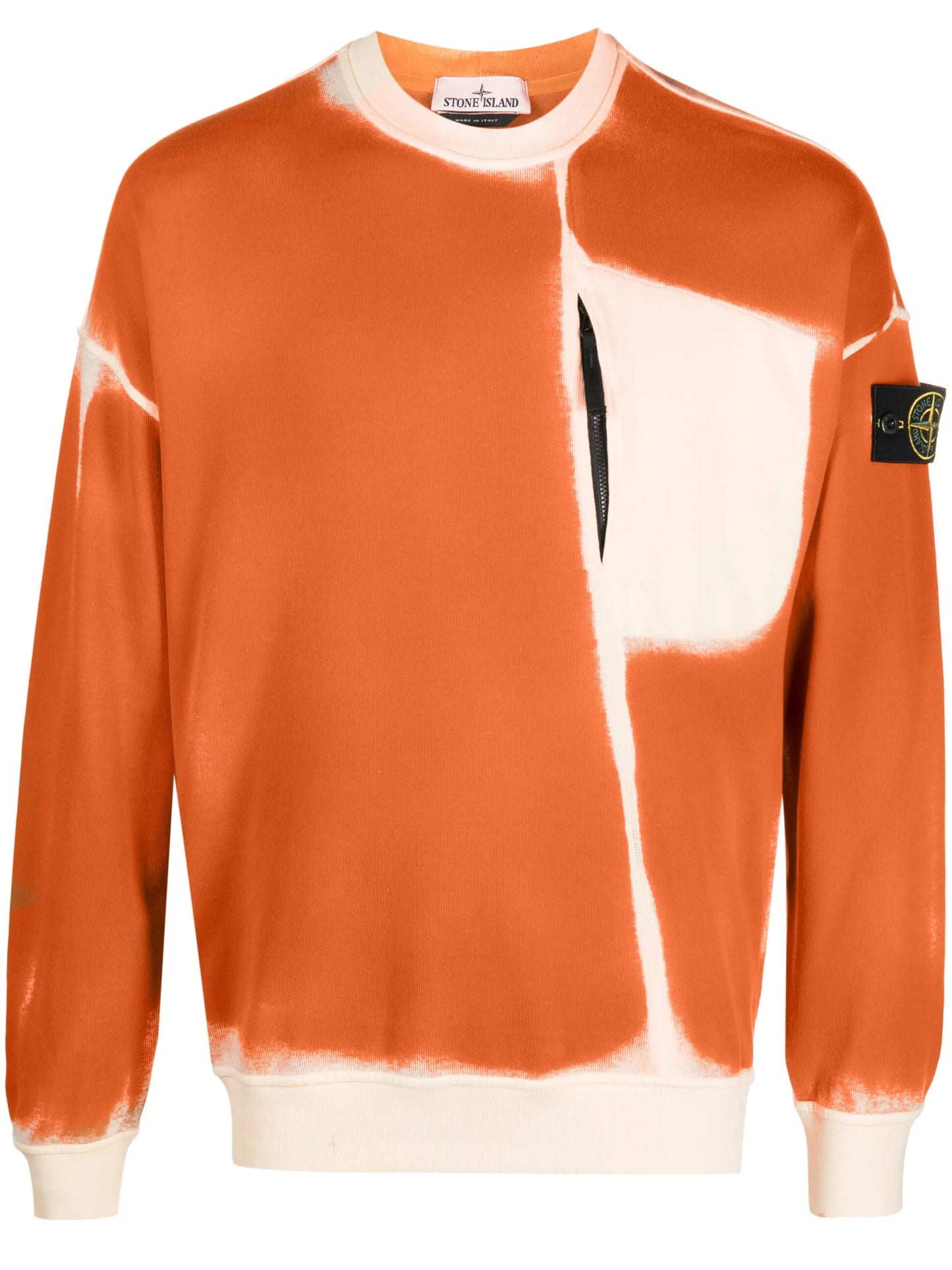 spray-print cotton sweatshirt