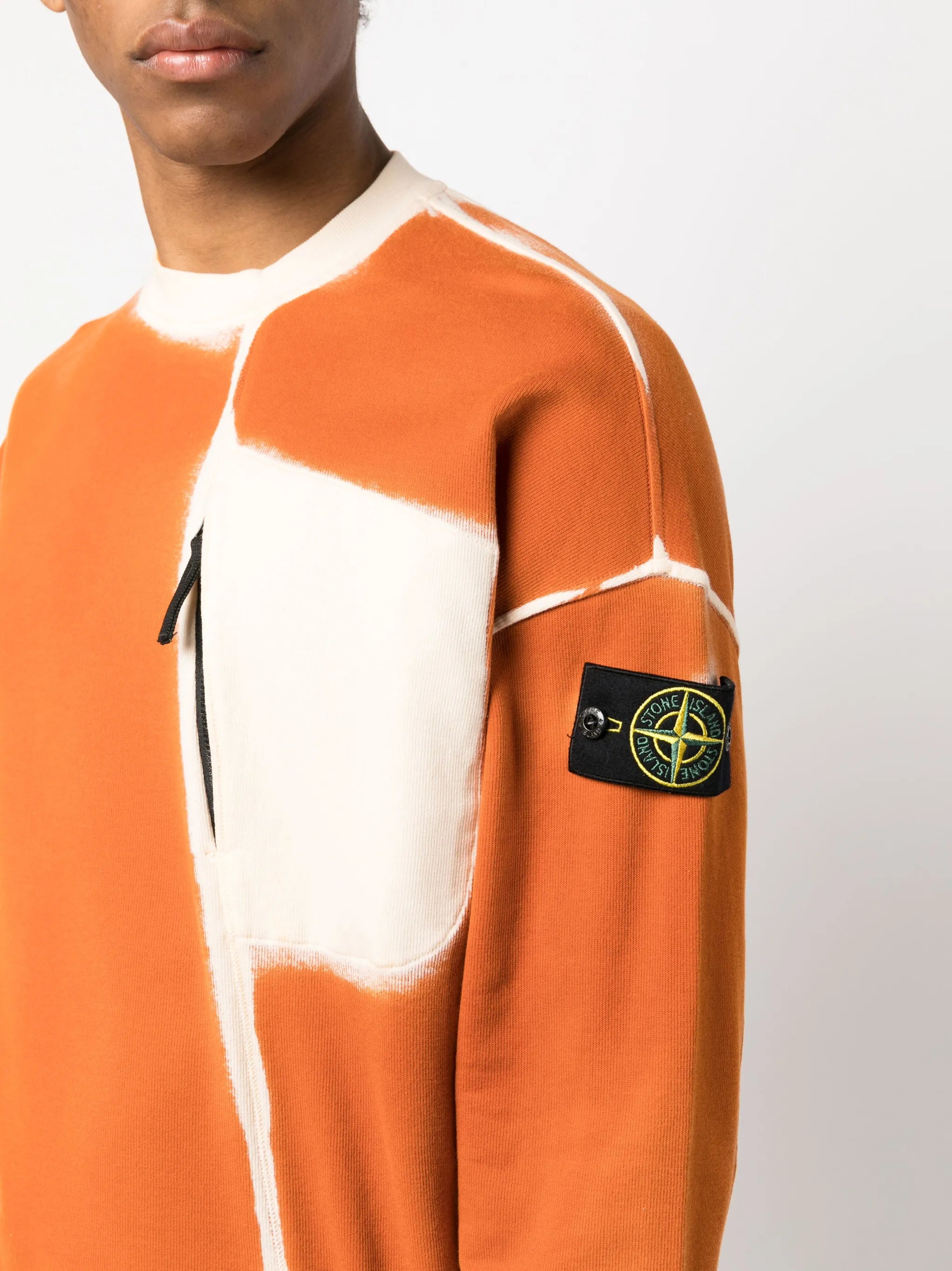 spray-print cotton sweatshirt