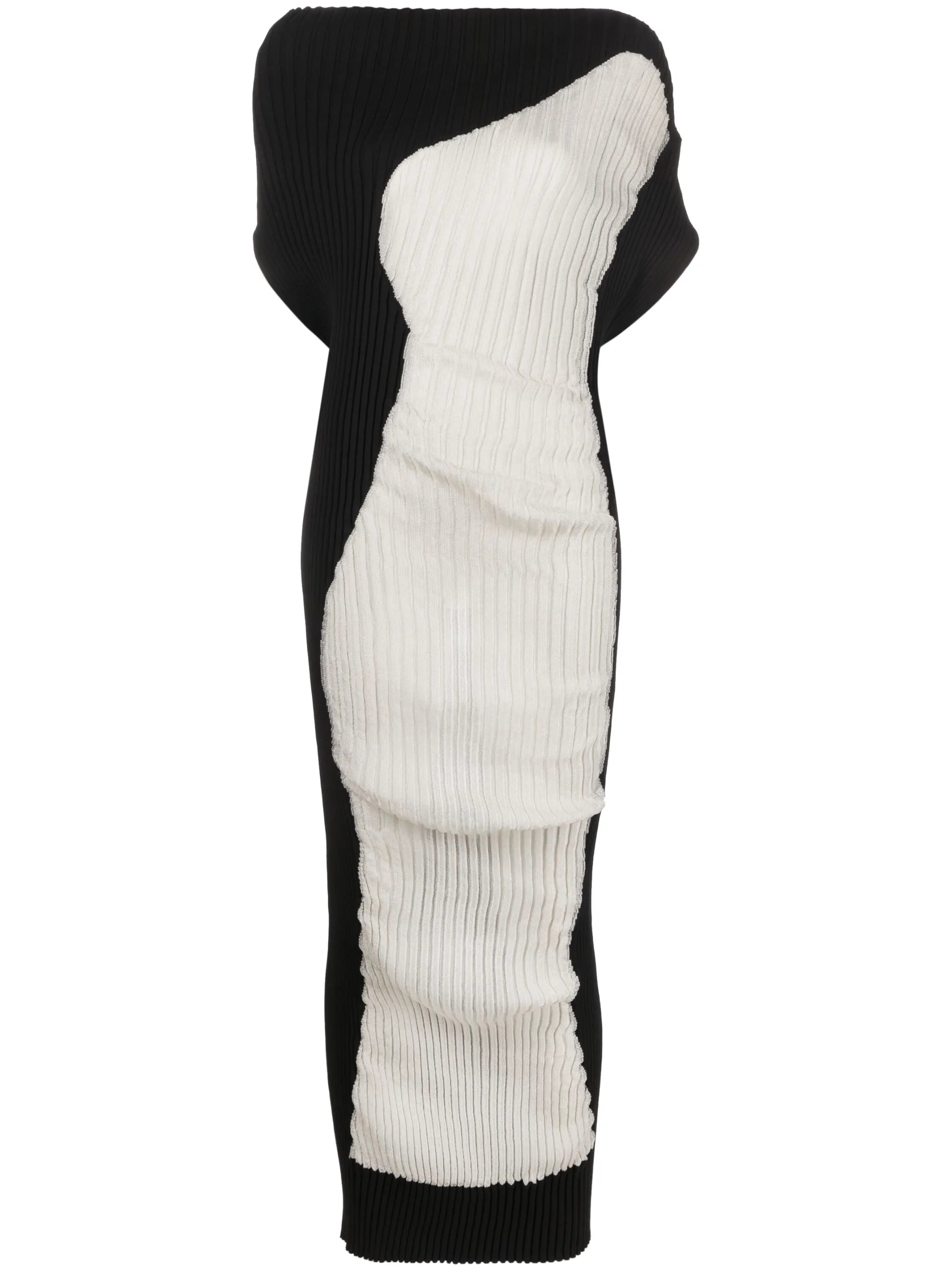 Nude knitted maxi dress
