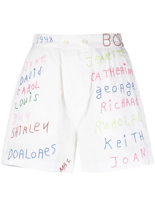 Familial Hall cotton shorts