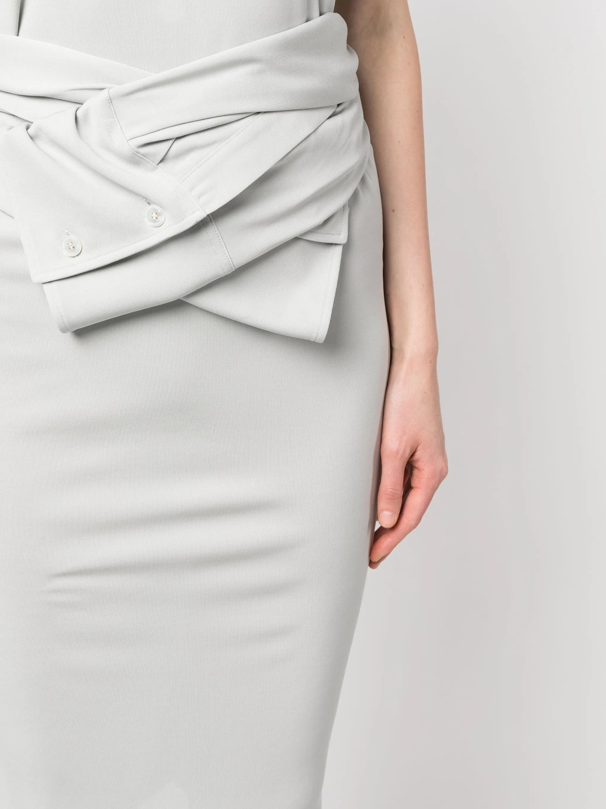 halterneck midi dress