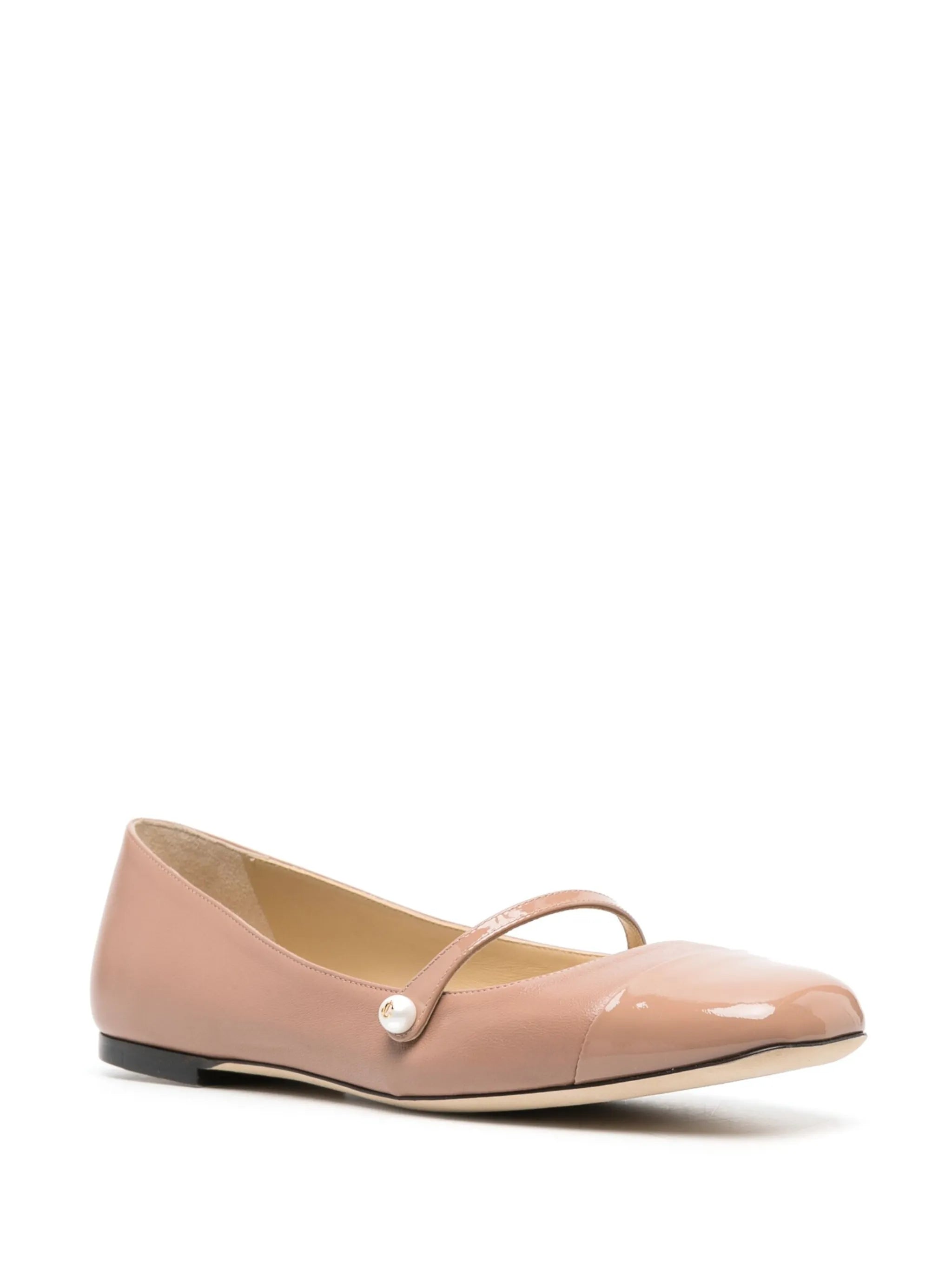 pearl-detail ballerina shoes