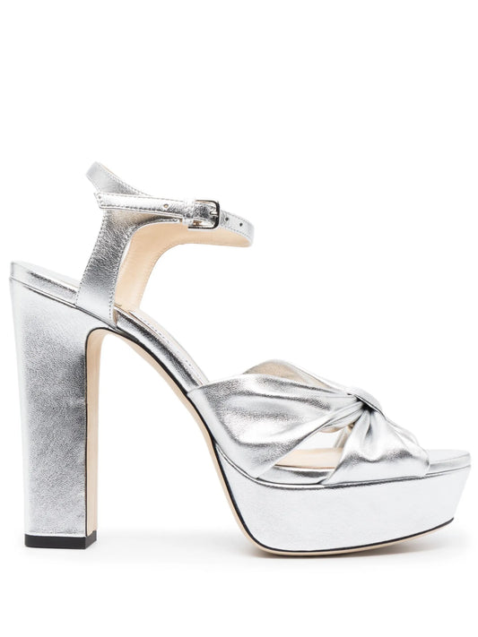 120mm Heloise leather sandals