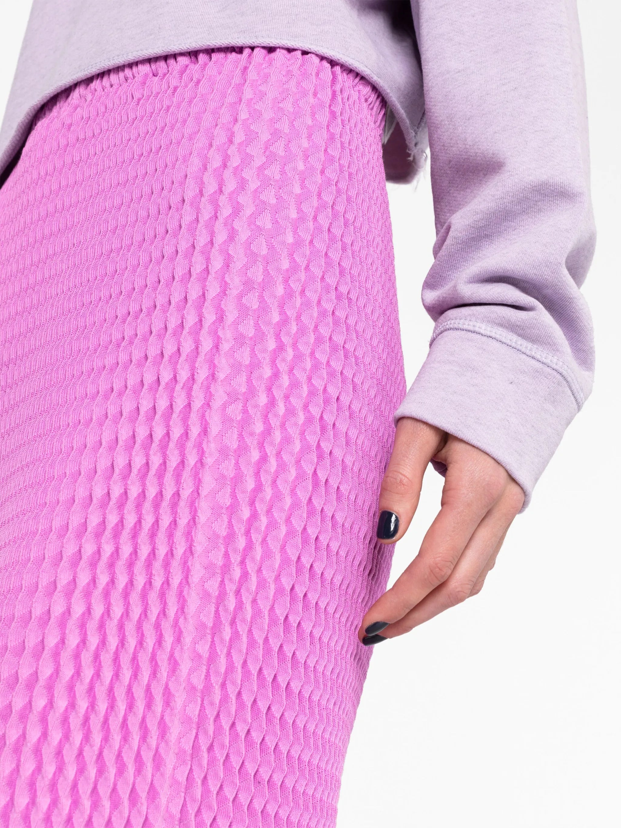 knitted high-waist skirt