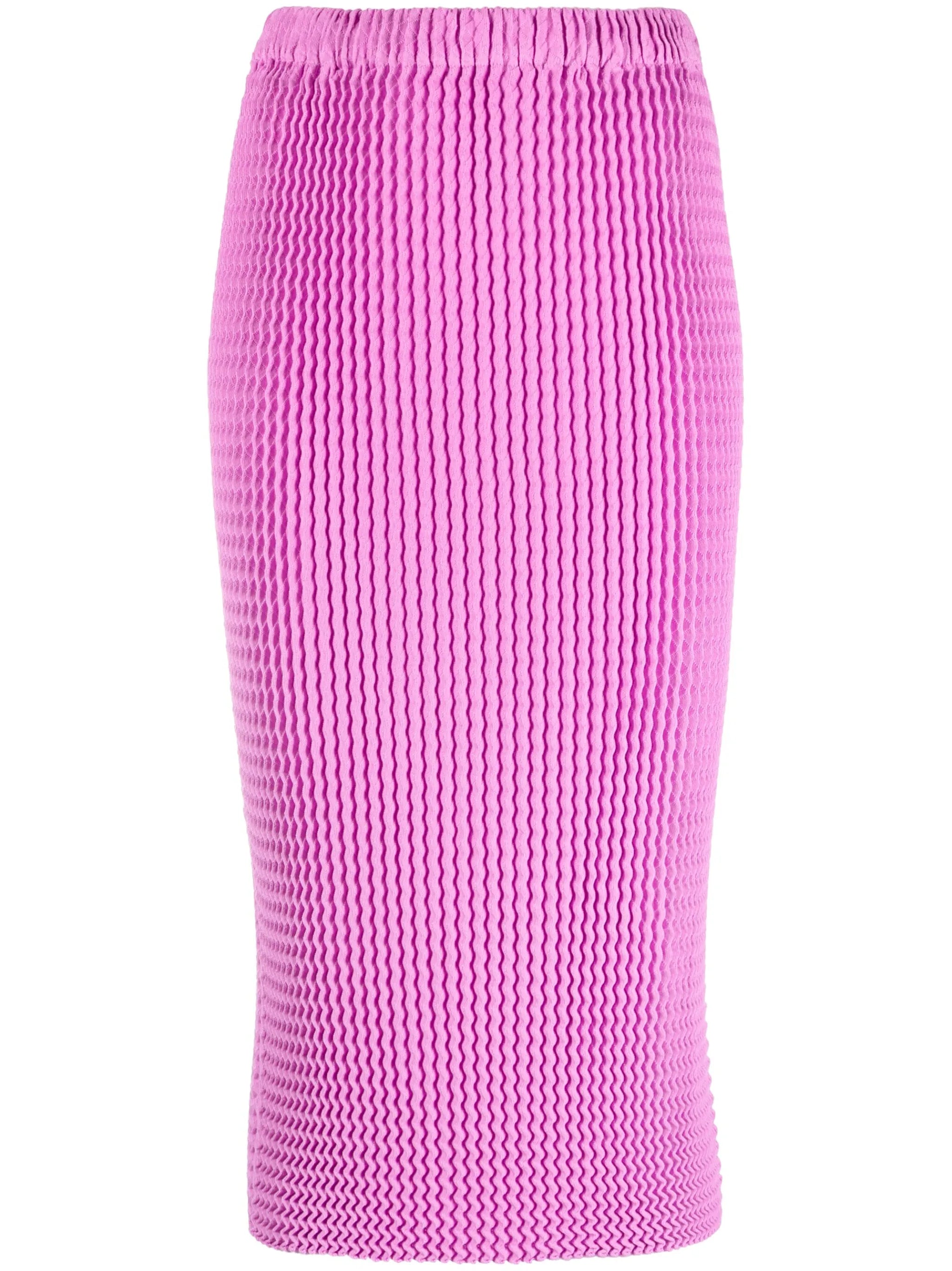 knitted high-waist skirt
