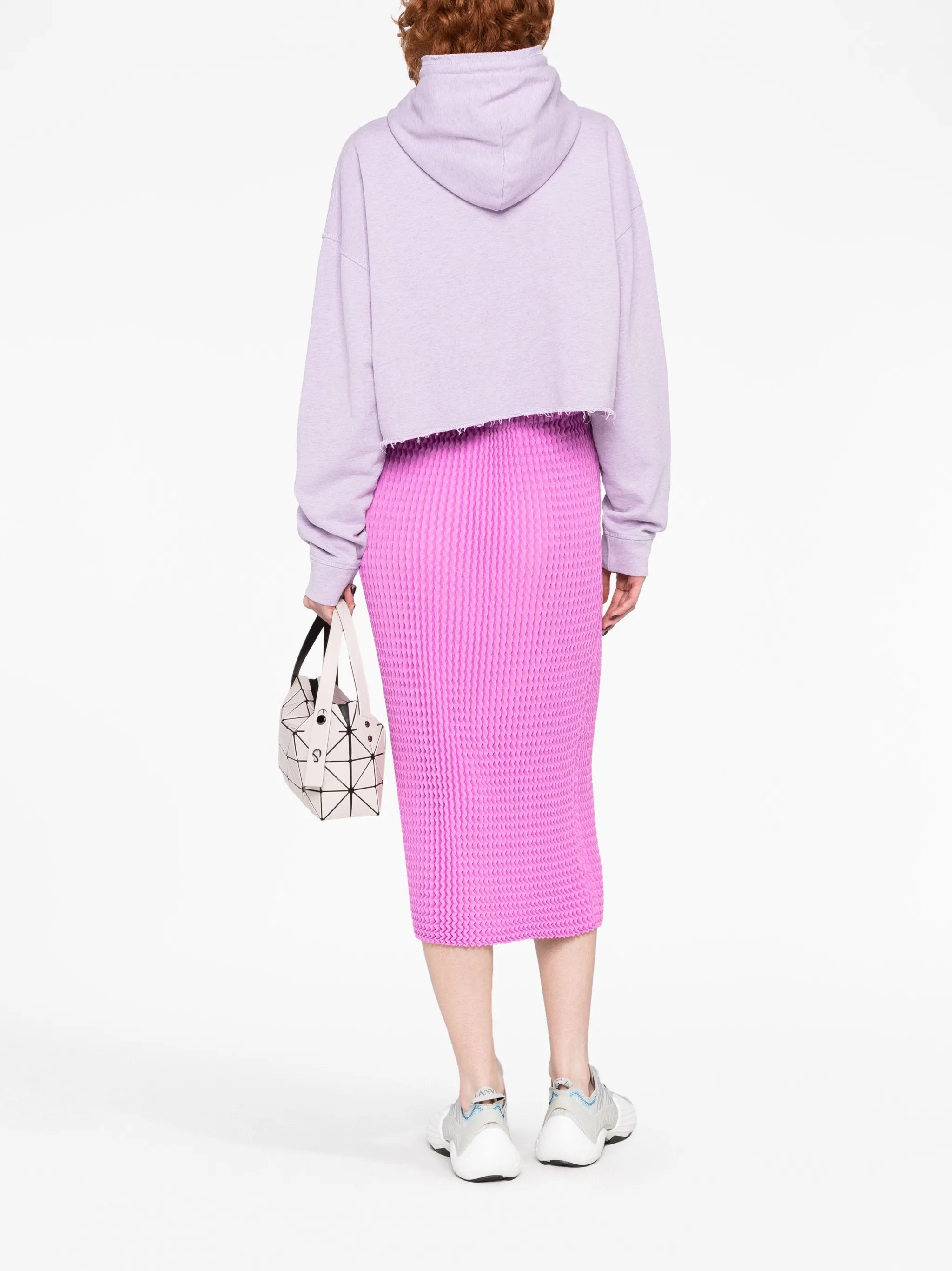 knitted high-waist skirt