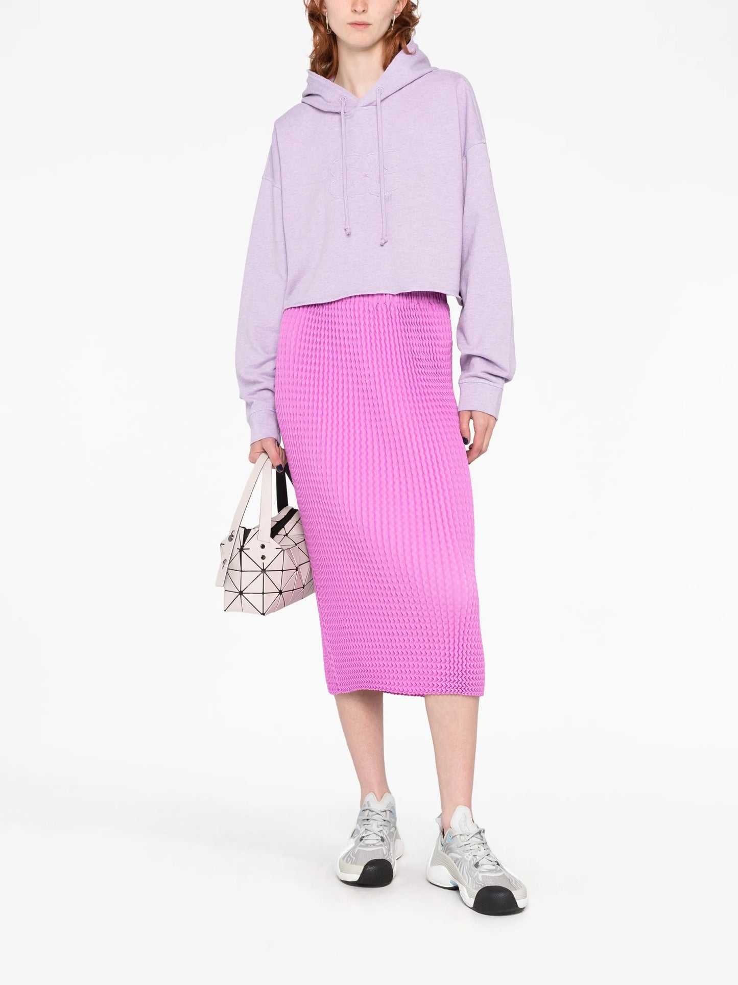 knitted high-waist skirt