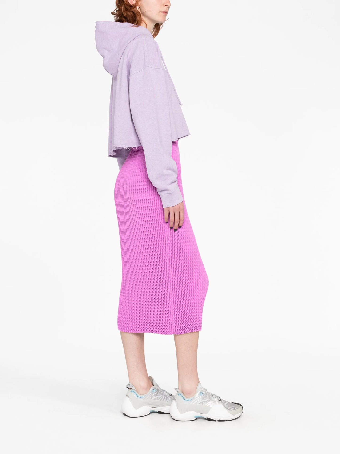 knitted high-waist skirt