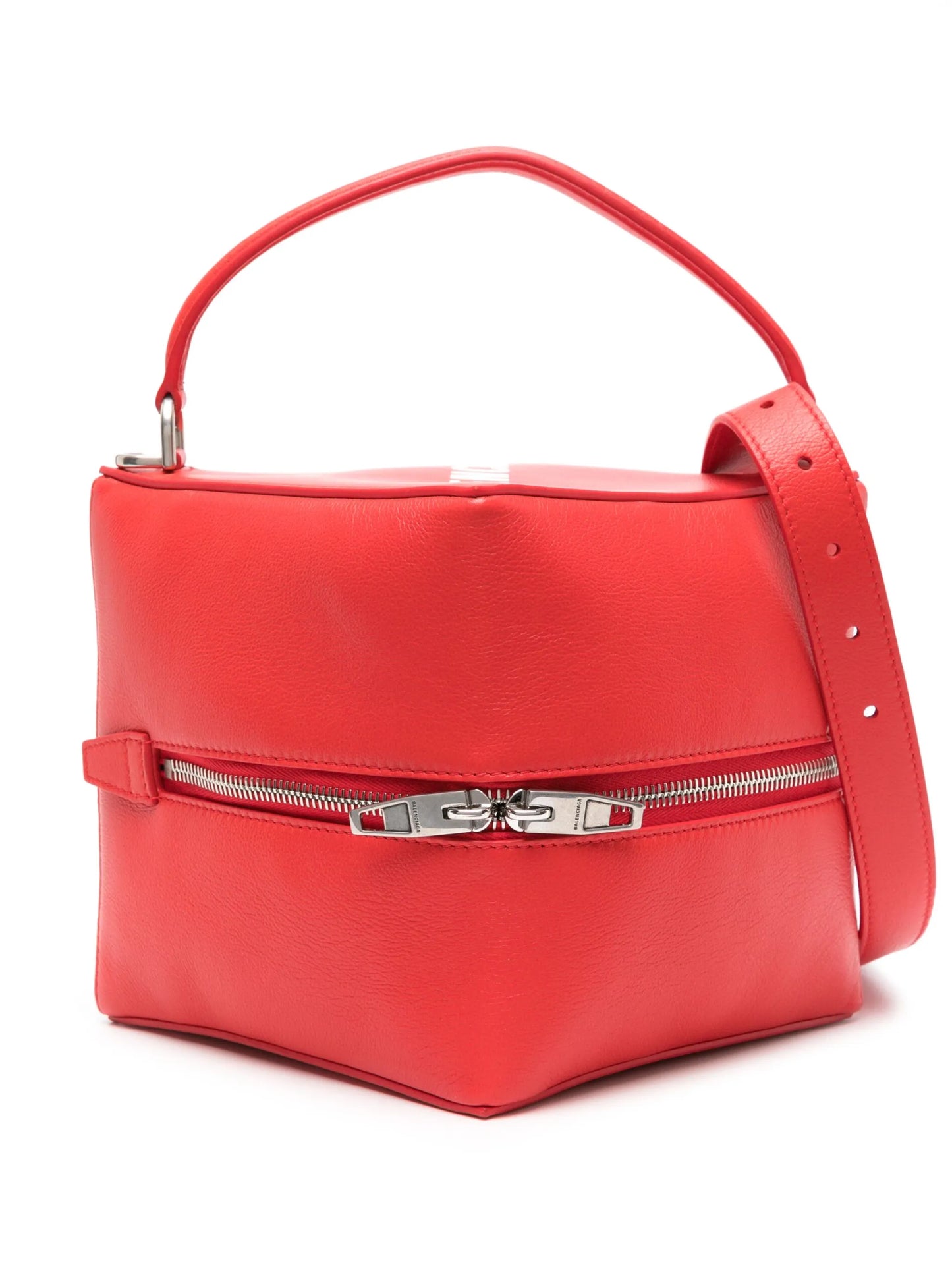 small 4x4 leather tote bag