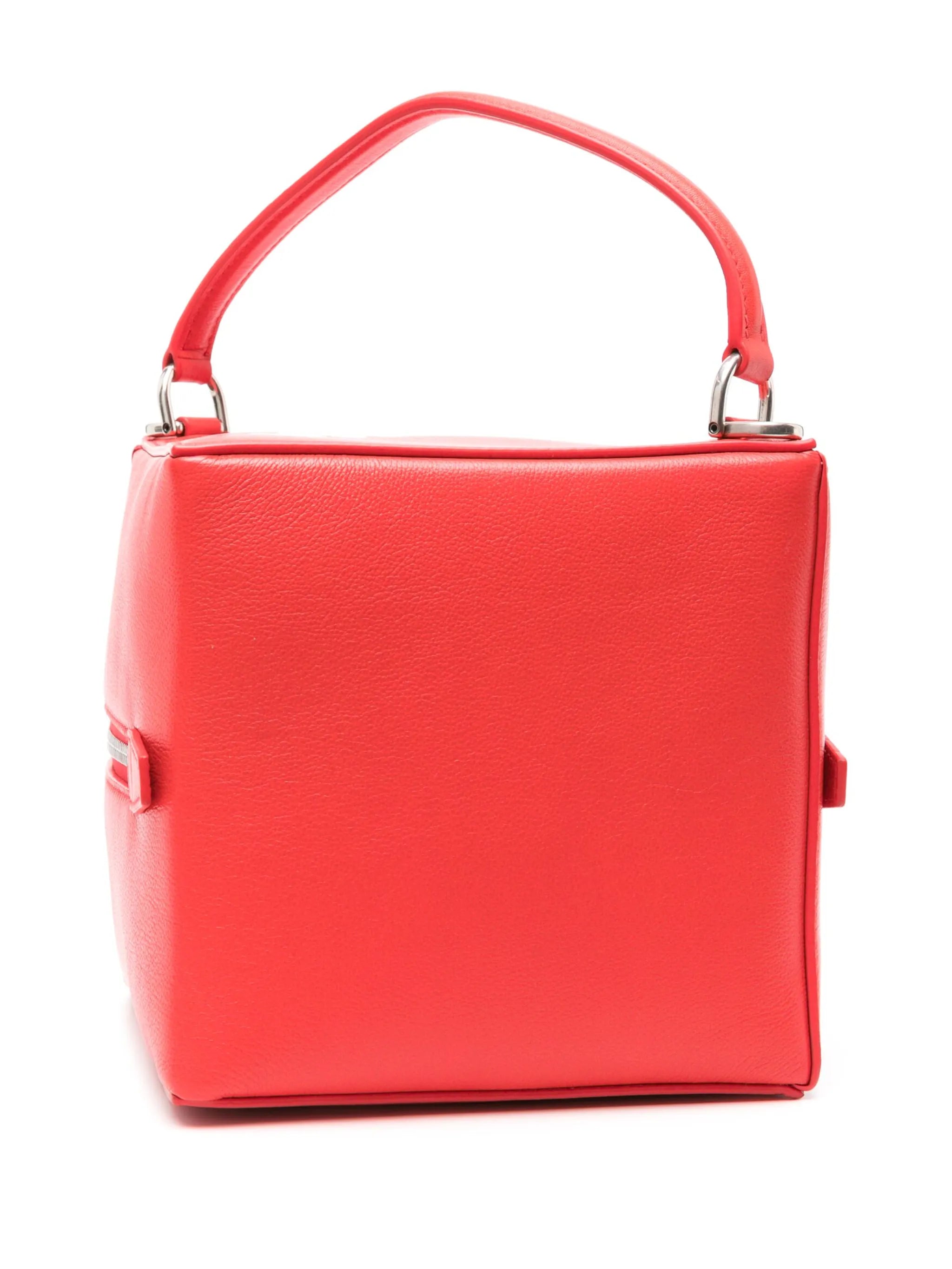 small 4x4 leather tote bag