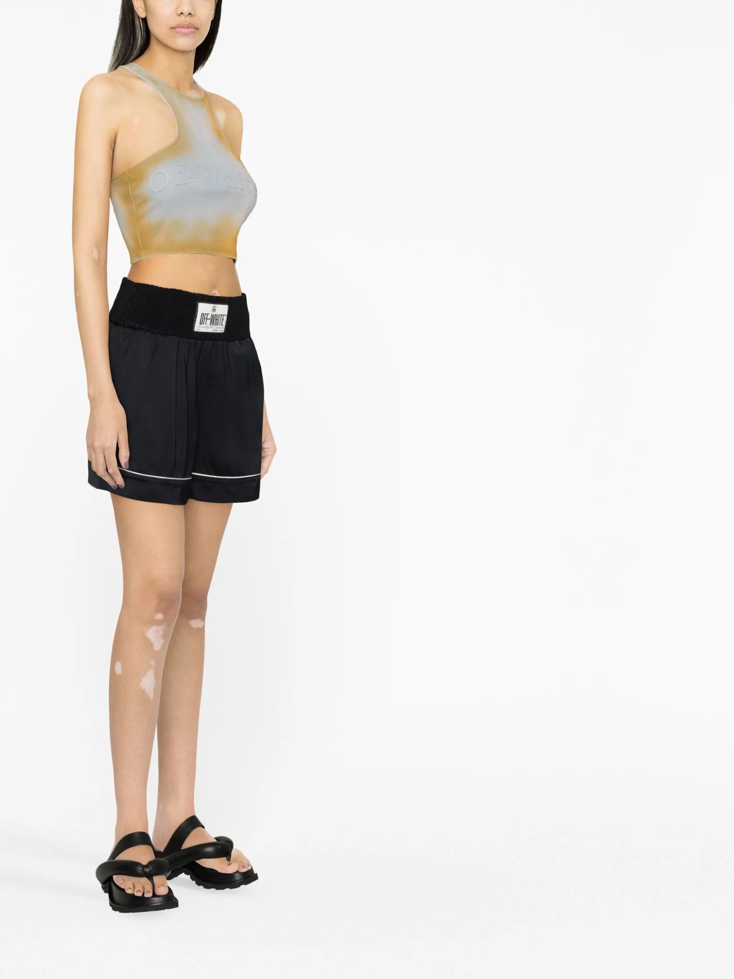 logo-patch shorts