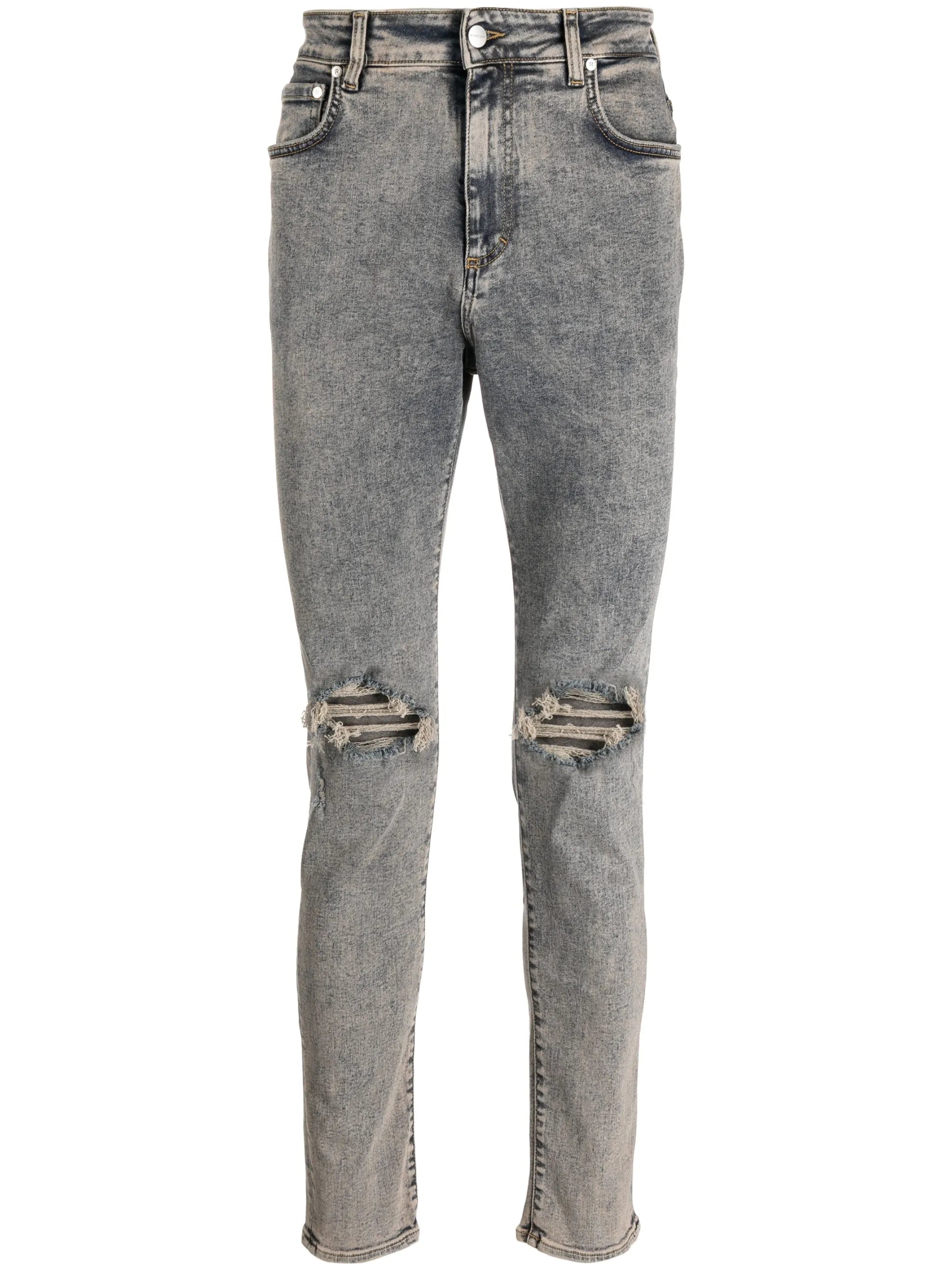 ripped-detail denim jeans