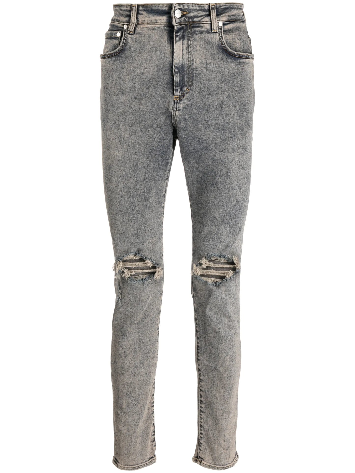 ripped-detail denim jeans