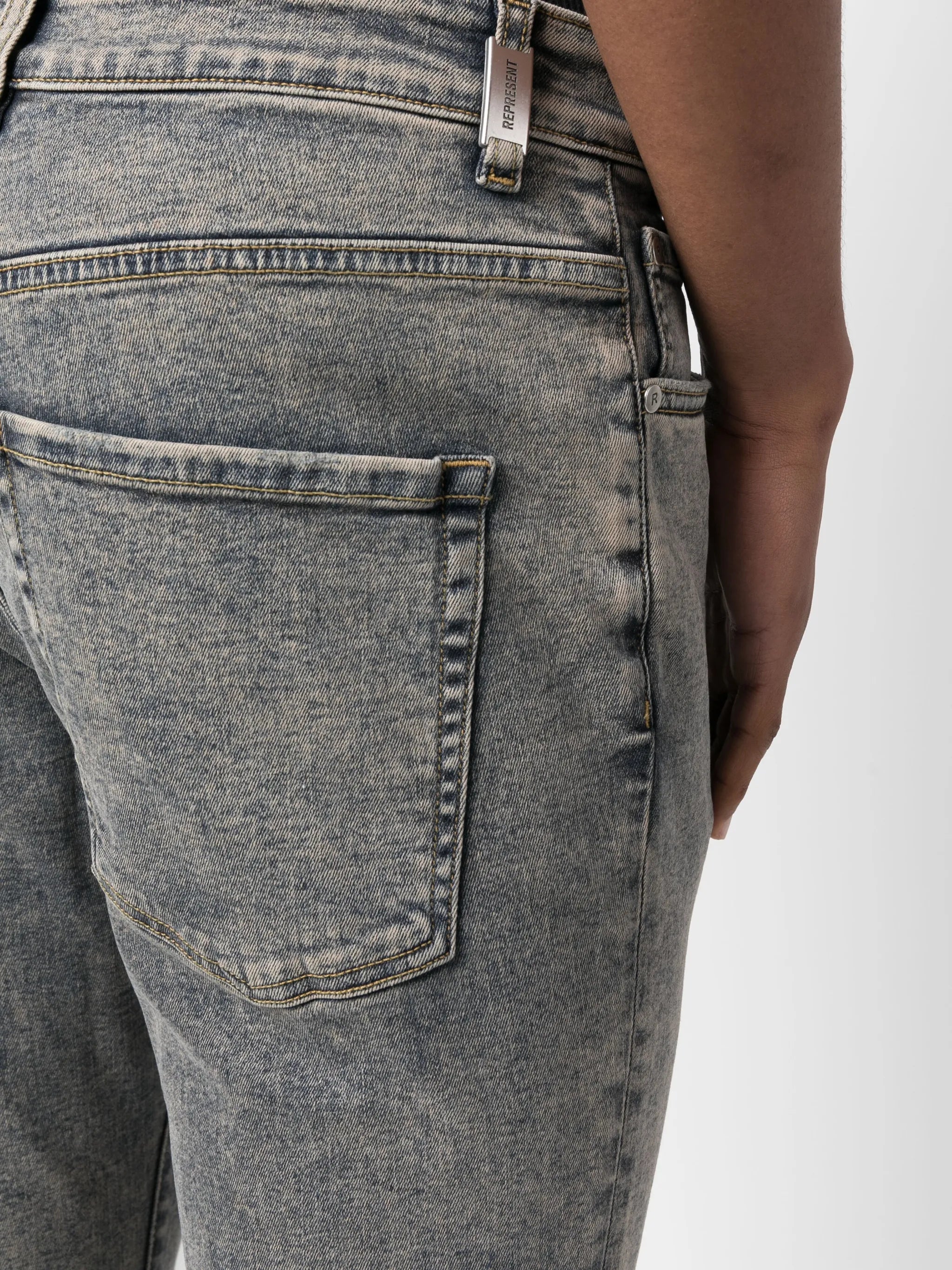 ripped-detail denim jeans