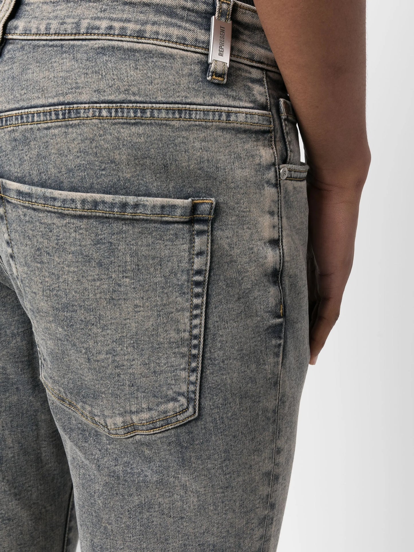ripped-detail denim jeans