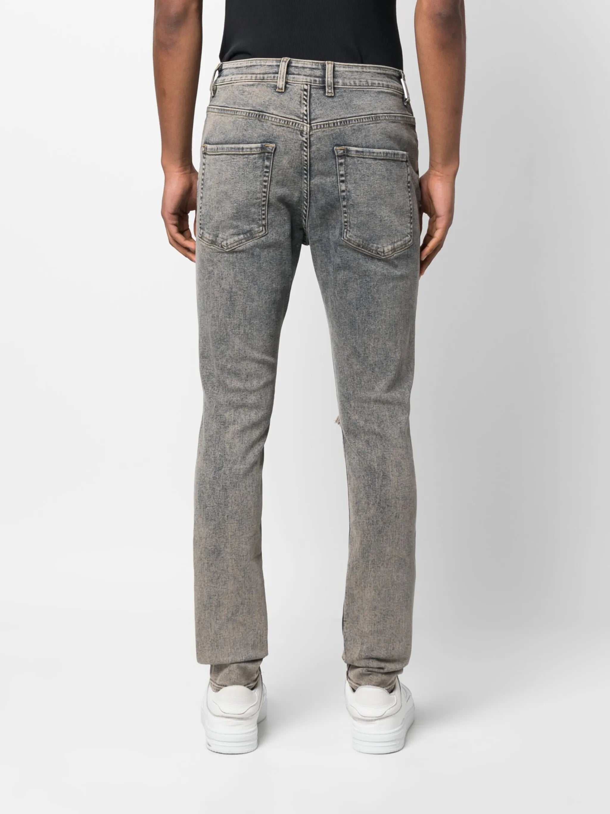 ripped-detail denim jeans
