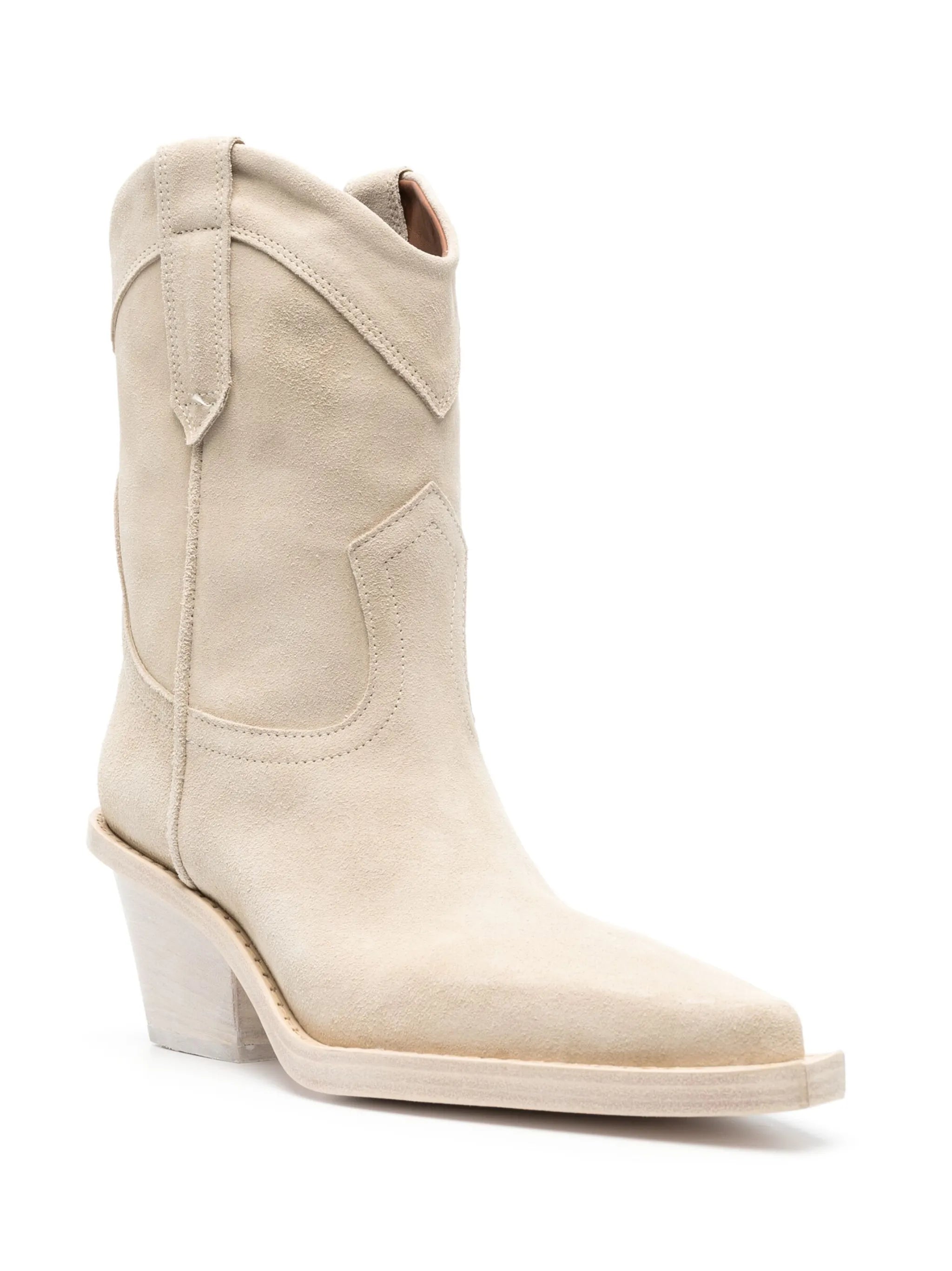 Dakota suede Western-style boots