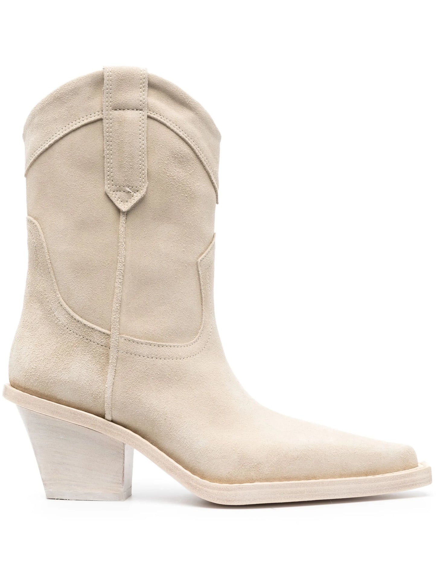 Dakota suede Western-style boots