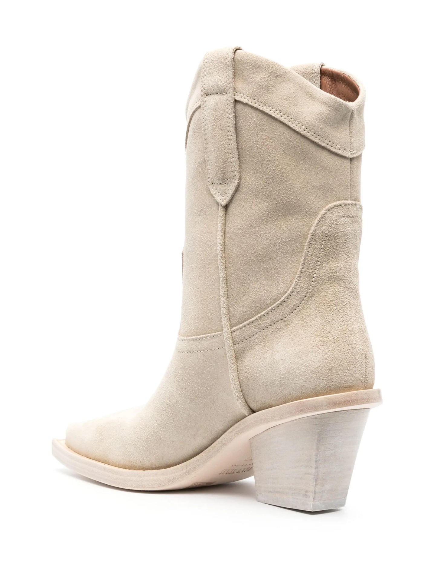 Dakota suede Western-style boots