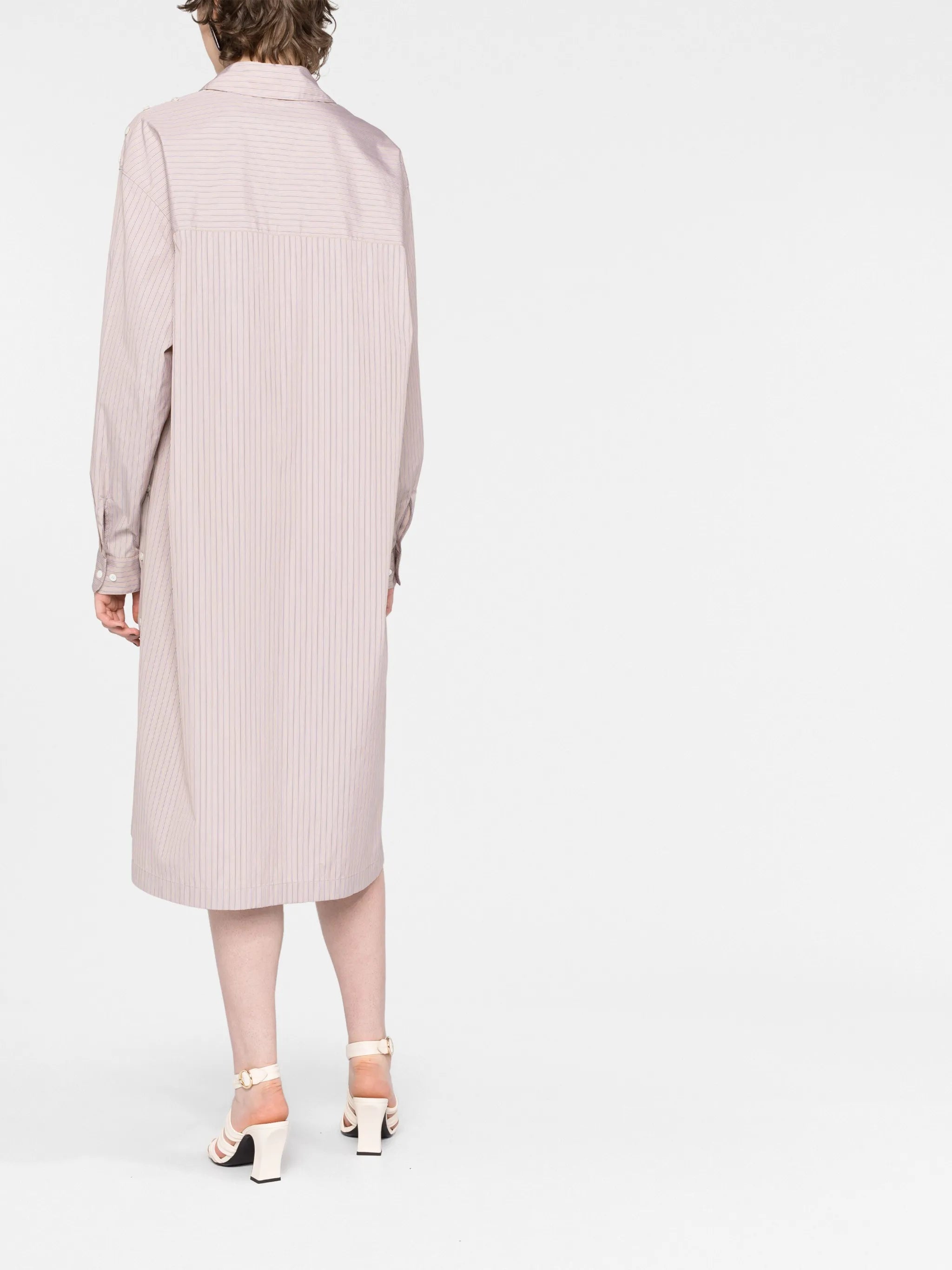 striped shirt dress