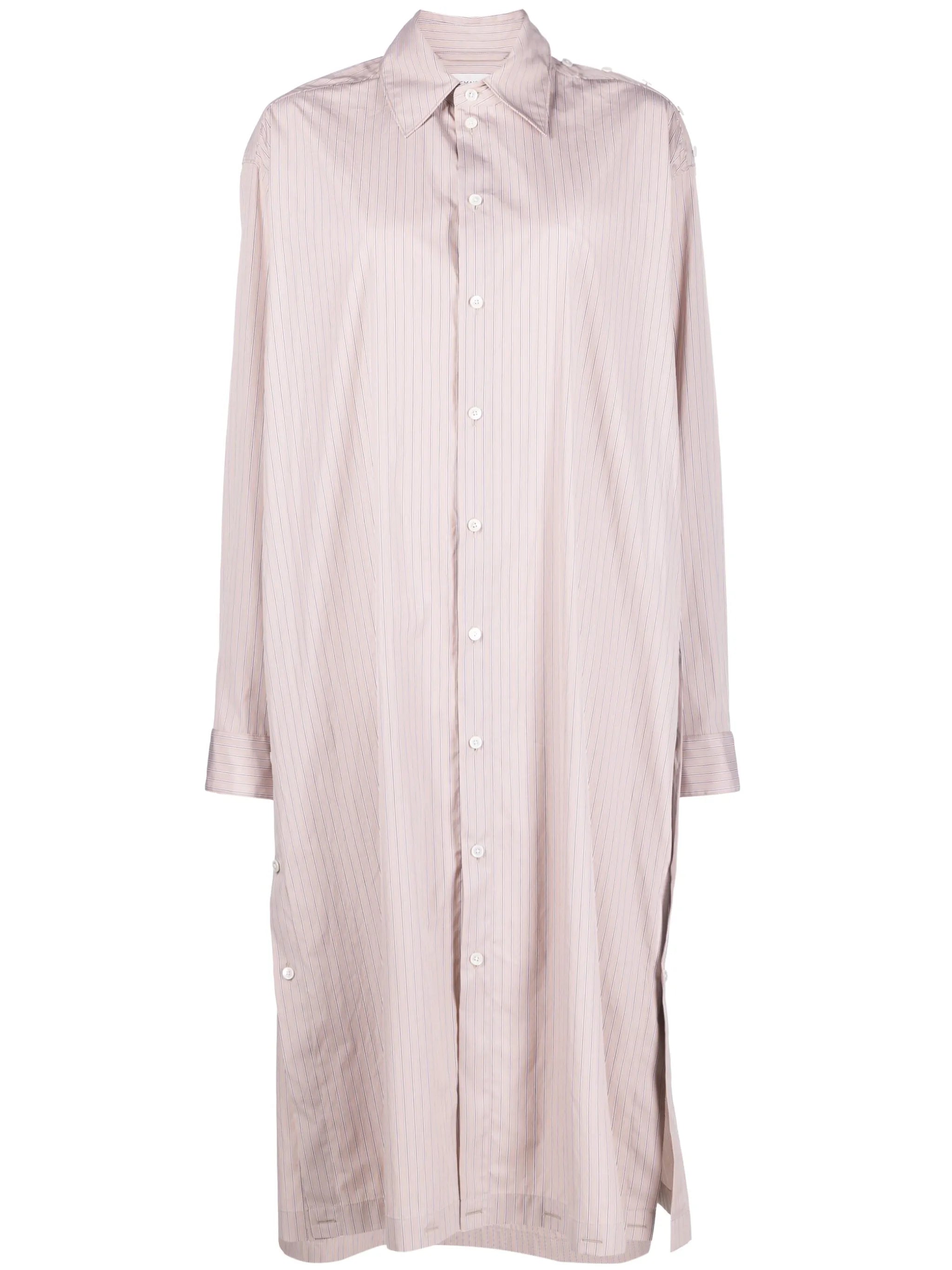 striped shirt dress